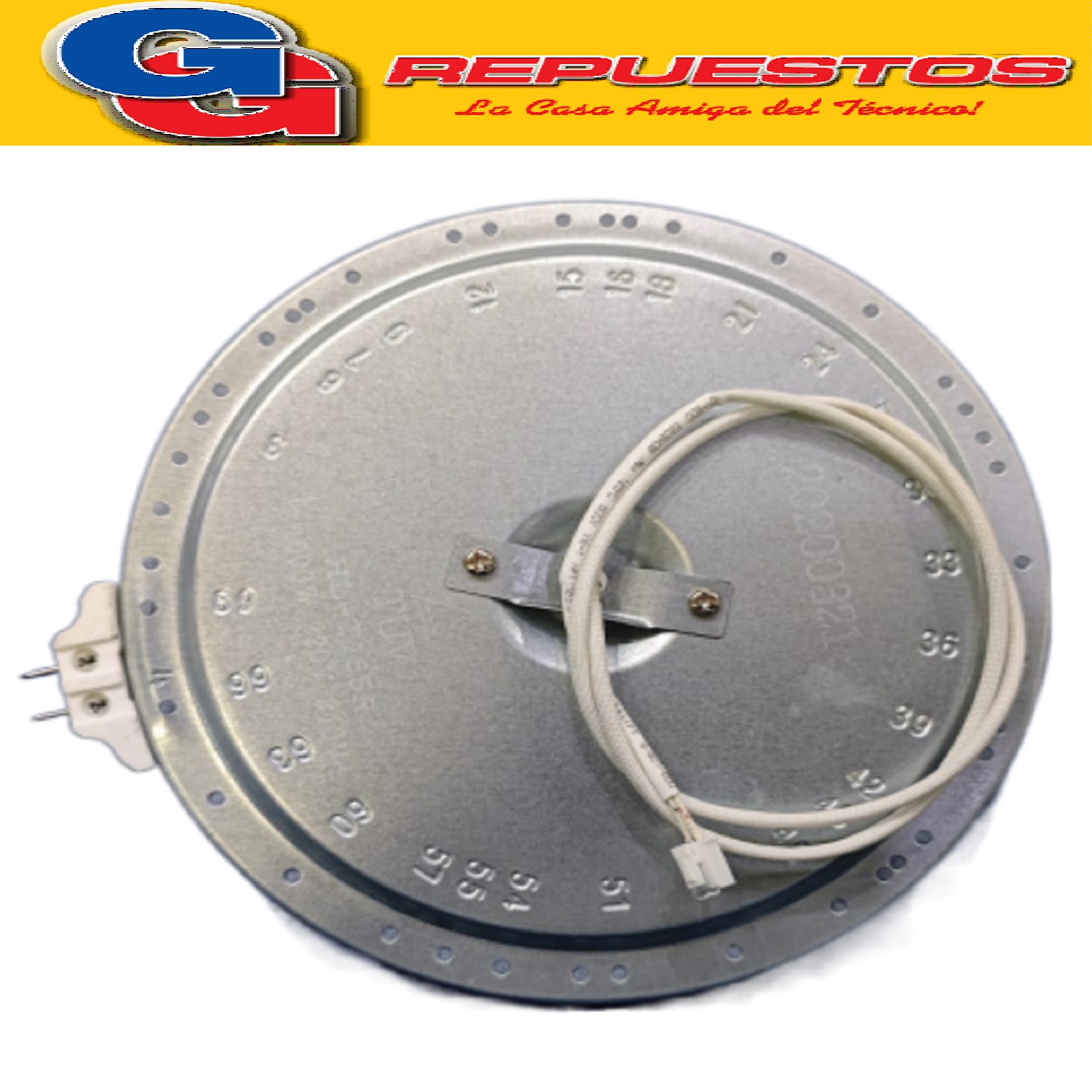 RESISTENCIA VITRO 170 mm 1000 w PARA HORNO ELECTRICO LILIANA 45LTS COMPATIBLE CON EL MODELO AO145V DIAMETRO TOTAL 17CM ANCHO 26MM