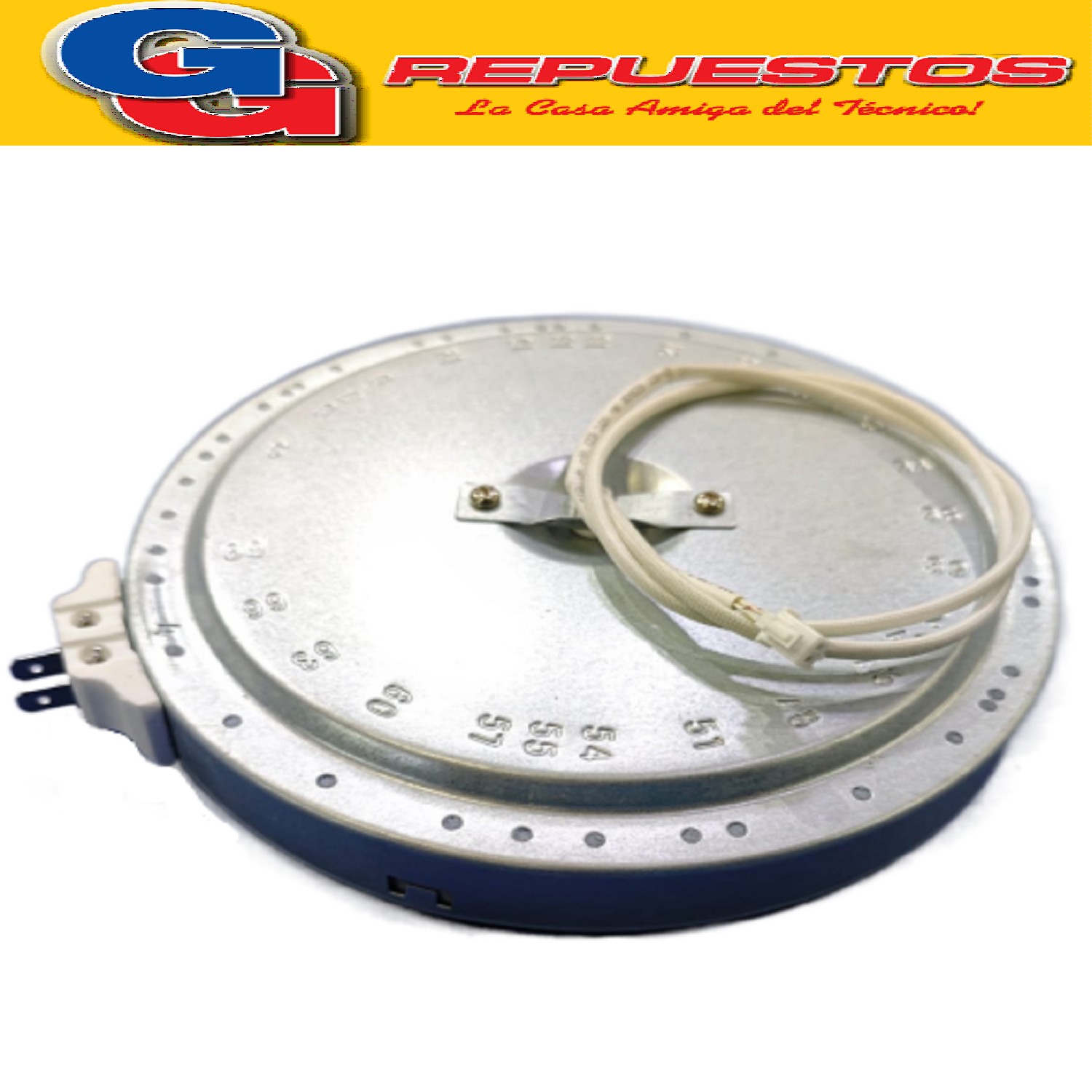 RESISTENCIA VITRO 170 mm 1000 w PARA HORNO ELECTRICO LILIANA 45LTS COMPATIBLE CON EL MODELO AO145V DIAMETRO TOTAL 17CM ANCHO 26MM