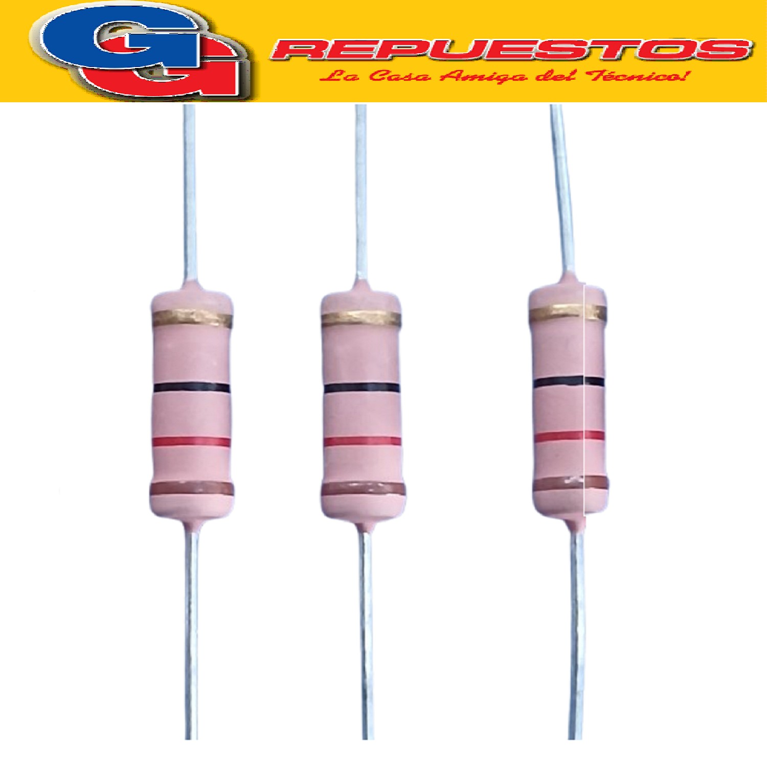 RESISTENCIA METAL FILM 3W 5%  12E