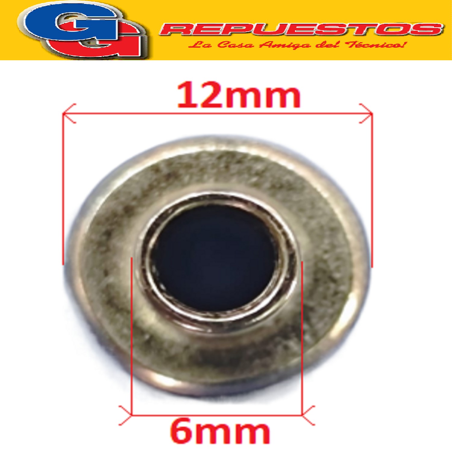 BUJE METALICO PARA BISAGRA DE HORNO ELECTRICO LILIANA COMPATIBLE CON LOS MODELOS AO960 / AO952 / AO946 / AO970 / AO146 / AO160 / TO3000-AR / TO4500-AR / TO6000-AR / TO7000-AR / AO132 / AO170 / AO146-Avon / AO160-Avon / AO145V / AO138 / AO152 / AO600
