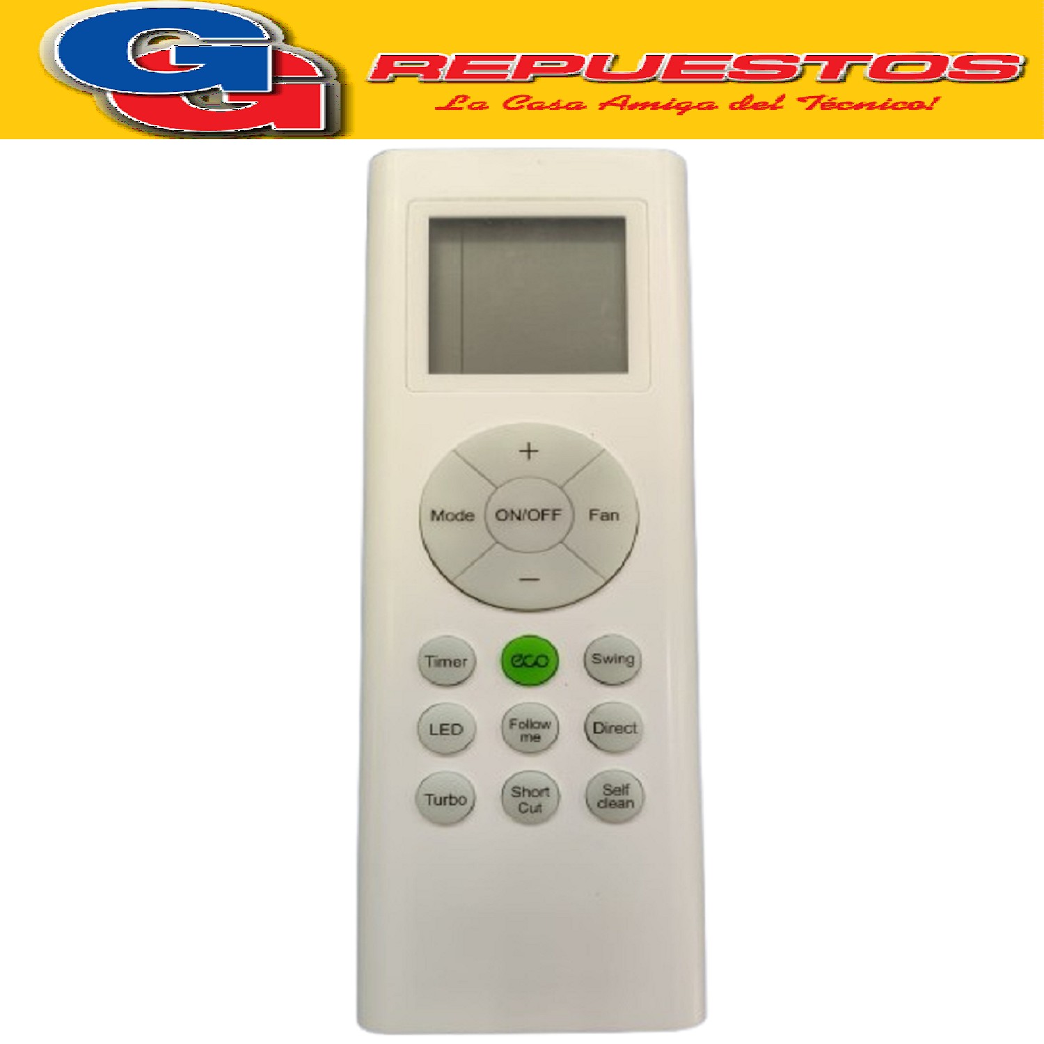 CONTROL REMOTO AIRE ACONDICIONADO RG66B6/BGEF