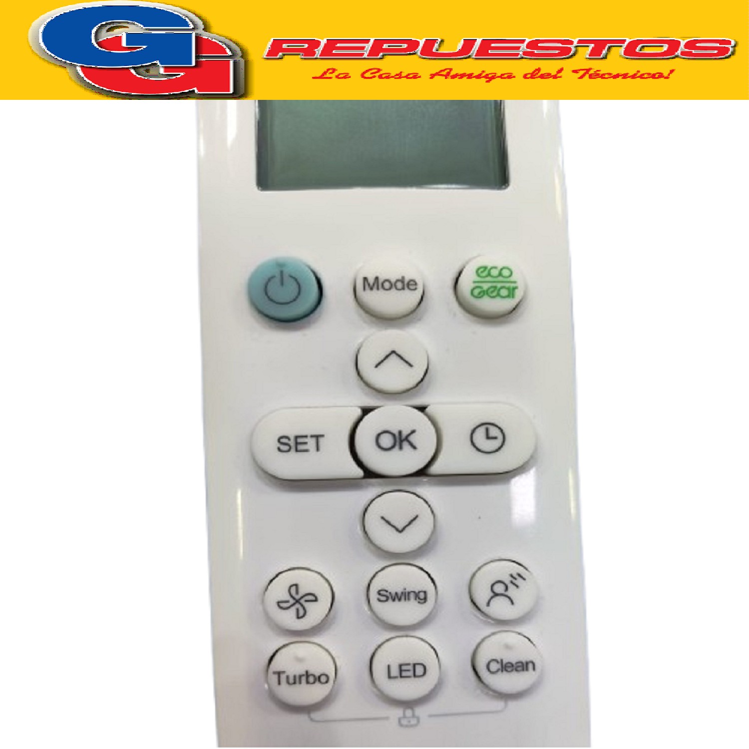 CONTROL REMOTO AIRE ACONDICONADO BGH RG10A(E2S)/BGEF