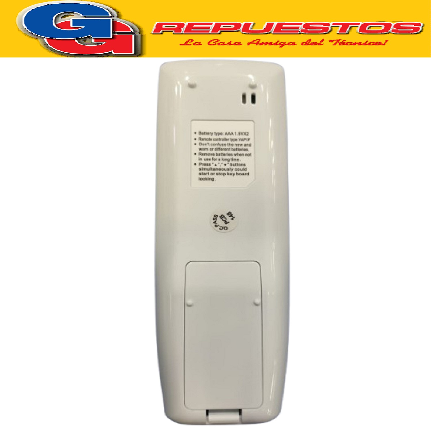 CONTROL REMOTO AIRE ACONDICIOANADO BGH