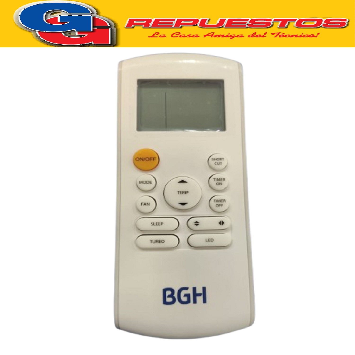 CONTROL REMOTO AIRE ACONDICIONADO BGH RG57B2/BGE FRIO CALOR