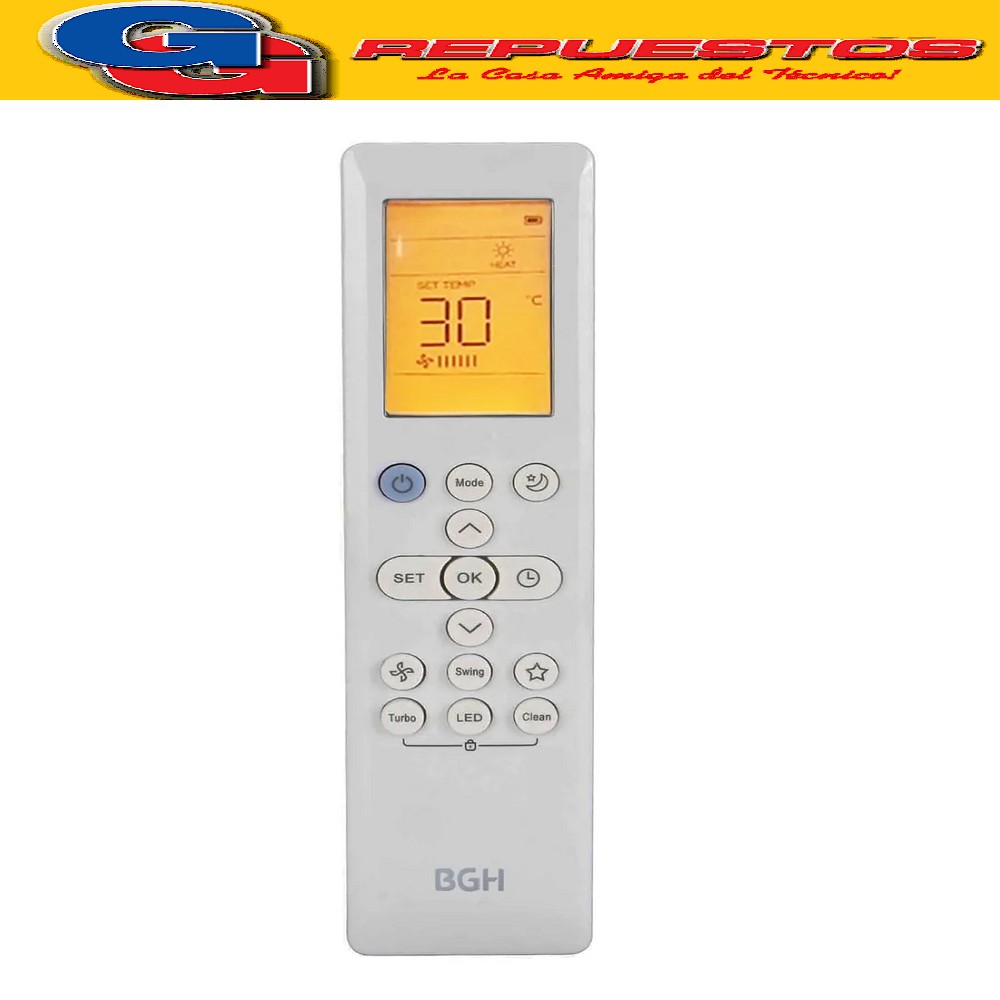 CONTROL AIRE ACONDICIONADO SPLIT RG10B(E)/BGEF FRIO CALOR