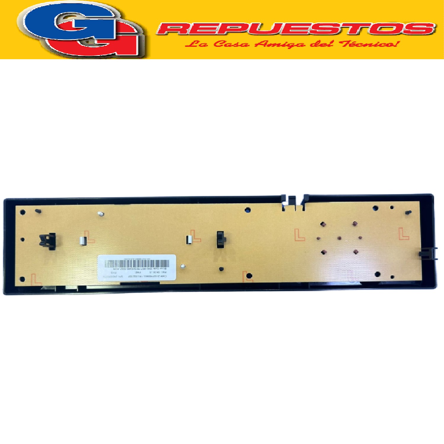 PLAQUETA GRABADA INTERFACE PARA LAVARROPAS WHIRLPOOL WLF75AB (PLACA DE MANDOS ORIGINAL) Cod.Origen:
326081317 (WHIRLPOOL) PLACA INTERFACE GRABADA WLF75AB