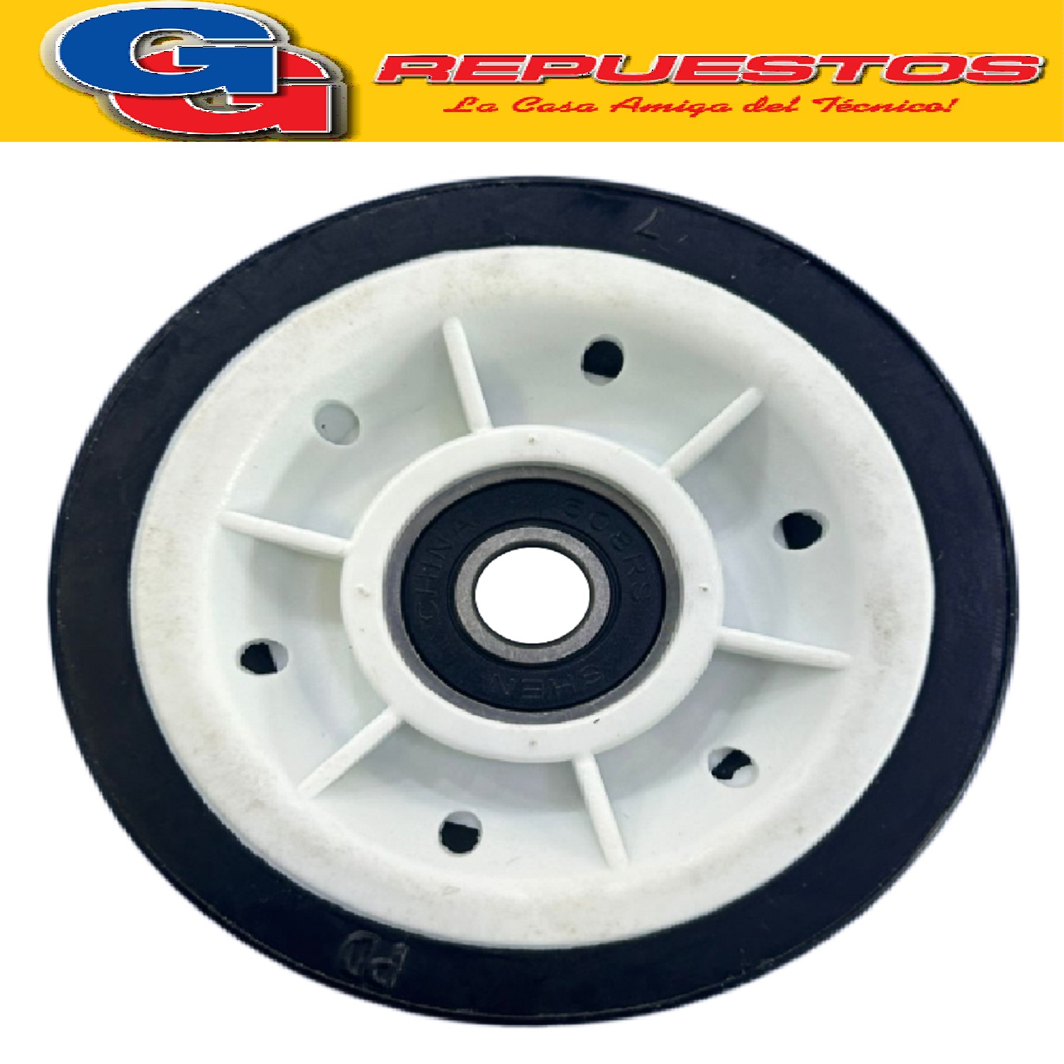 RUEDA SOPORTE TAMBOR PARA SECARROPAS BEKO-SMEG-TEKA- GRUNDIG -BLOMBERG-ARCELIK (CON RULEMAN 608 
ORIGINAL) Cod.Origen:
2969900100-2969900200-2987300200-2974680200 (BEKO) POLEA TENSORA DE CORREA SECADORA BEKO
757410261 (SMEG) POLEA PARA SECADORA - CONJUNTO DE RODILLOS
697410248-697410249-757410261 (PYMES) RUEDA DE CESTA
Produttore: RUEDA (GOMA) - SECADORA PULEGGIA X