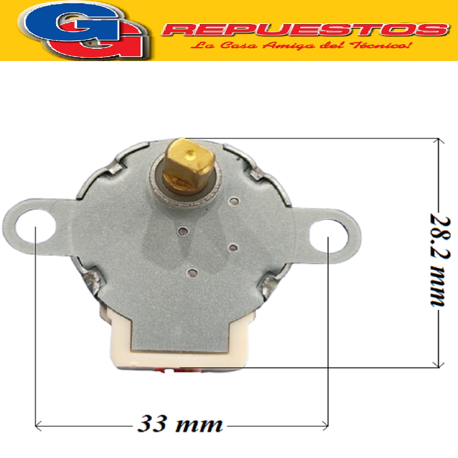 MOTOR SWING 12 V 24BYJ48-625 DB31-00371A 12V DC 100PPS 47RPM (1-2PHASE) NO. 11726-8 LEILI