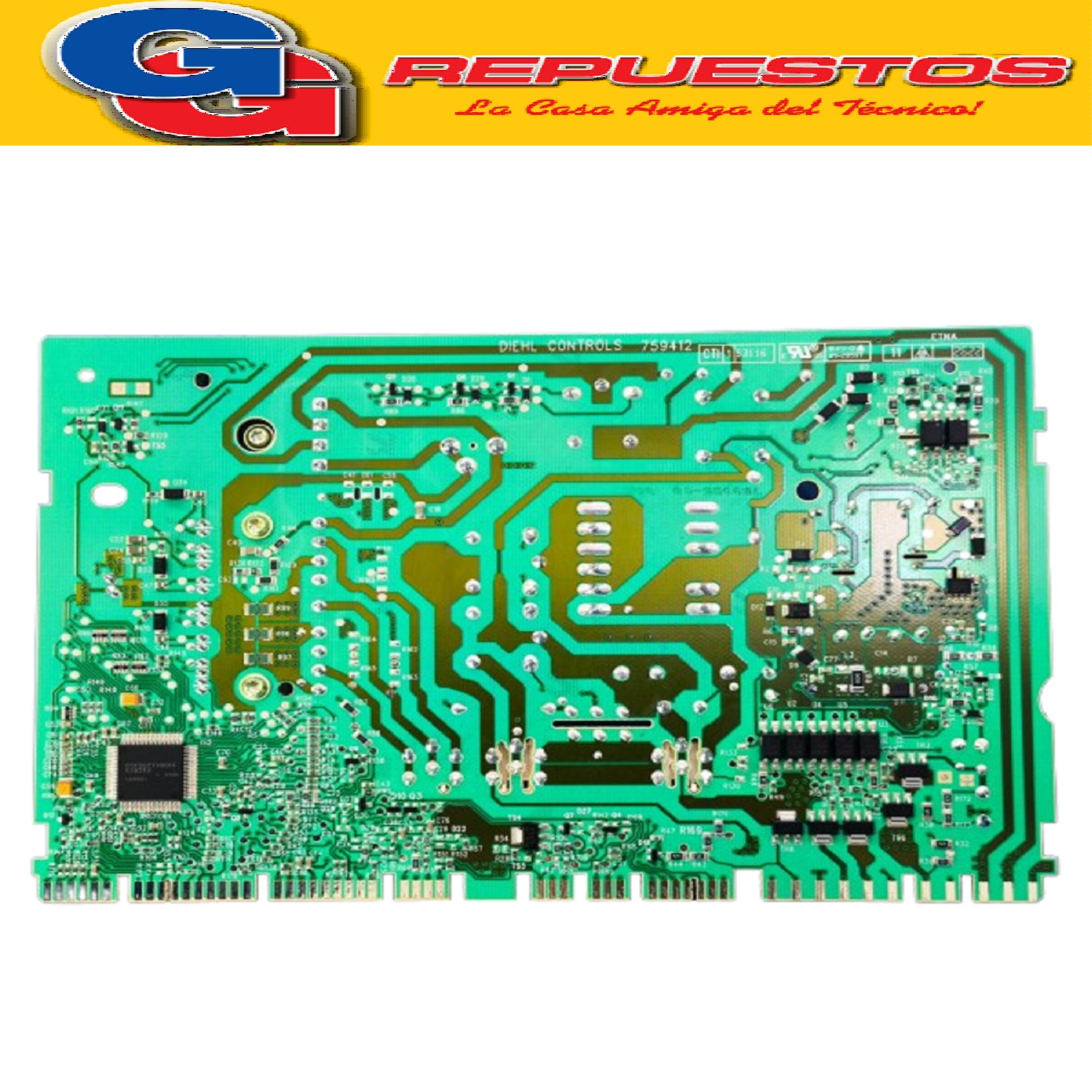 PLAQUETA DE POTENCIA ETNA PARA WHIRLPOOL WLCF70B - 32607995( WHIRLPOOL) UNIDAD CONTROL ETNA PROGR. WLCF70B&