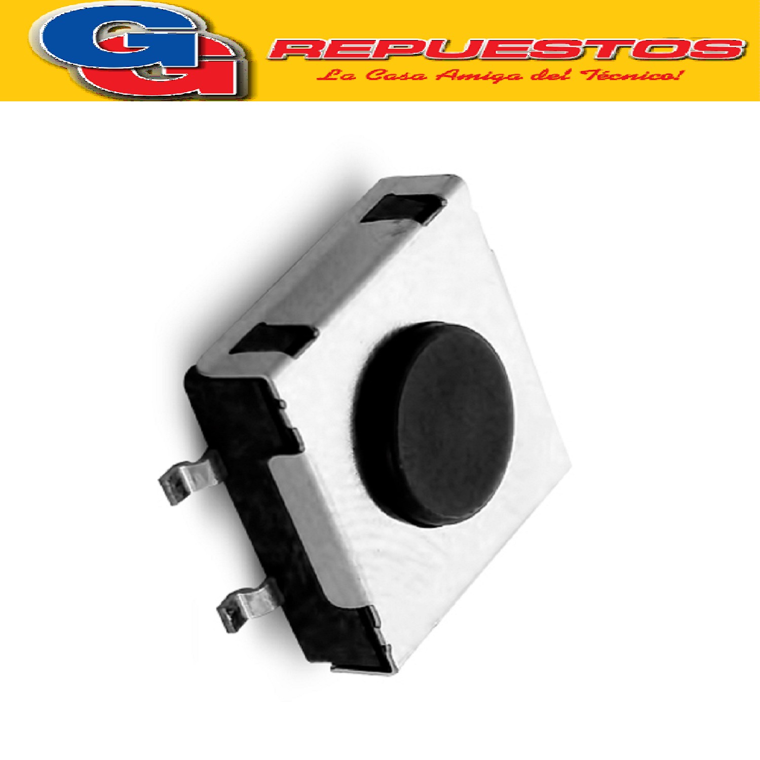 MICROSWITCH SMD DTSMW-21N-Q-T/R (12 X 12 X 4MM) 4 CONTACTOS