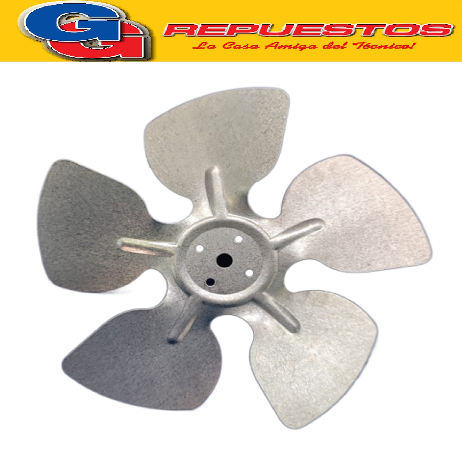 HELICE PALA METALICA 5 ASPAS PARA CALOVENTOR LILIANA COMPATI BLE CON LOS MODELOS CFI800 / CFI850 / CFI810 DIAMETRO TOTAL 17CM DIAMETRO DE EJE 7.3MM ZZCP1238