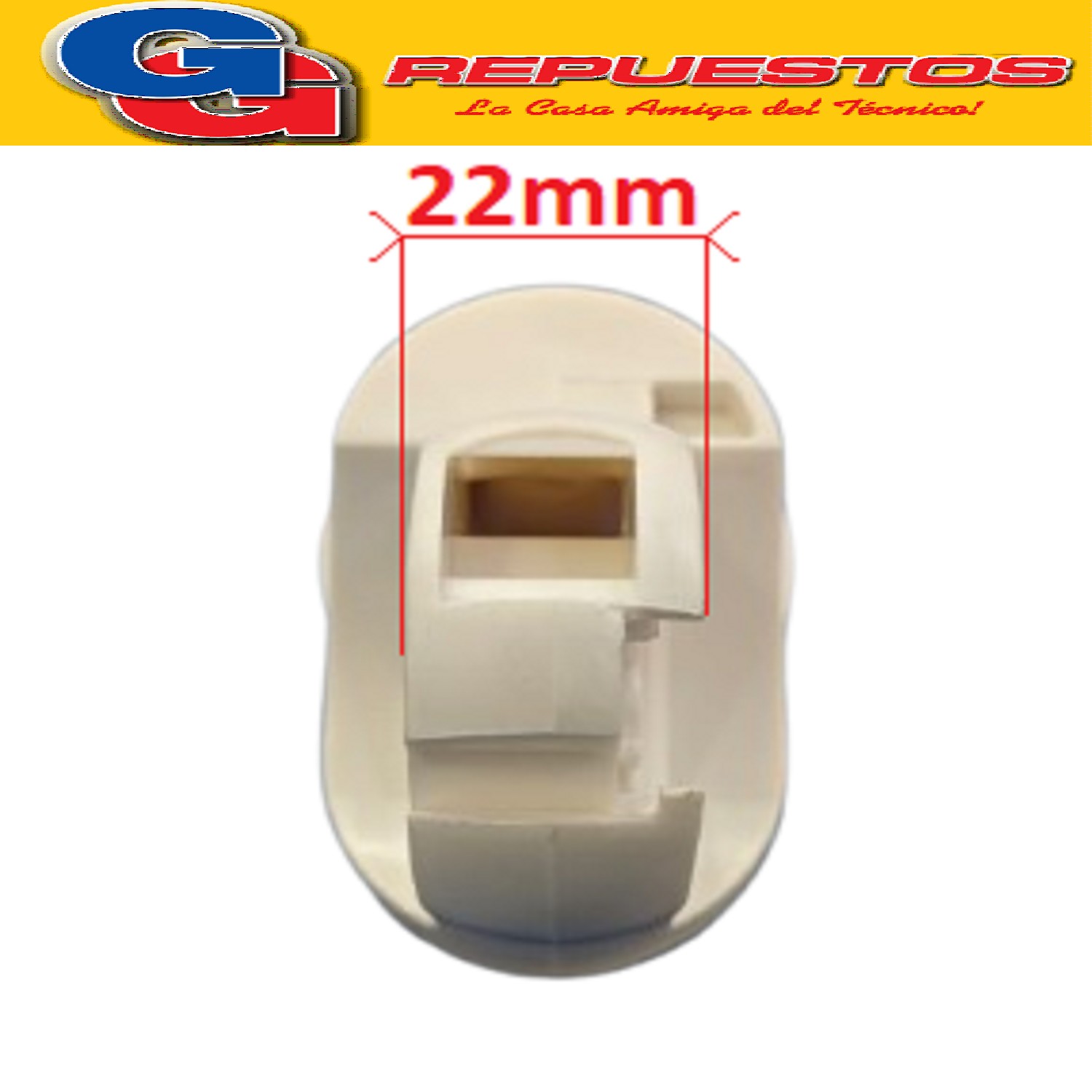 CODO PLASTICO BLANCO PARA VENTILADOR LILIANA COMPATIBLE CON  LOS MODELOS  VP16M / VP16D ZZLA4997