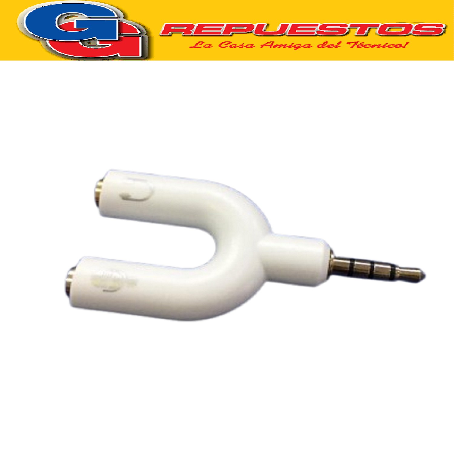 ADAPTADOR PARA CABLE CON 3.5 MACHO-AURICULARES-MICROFONO
