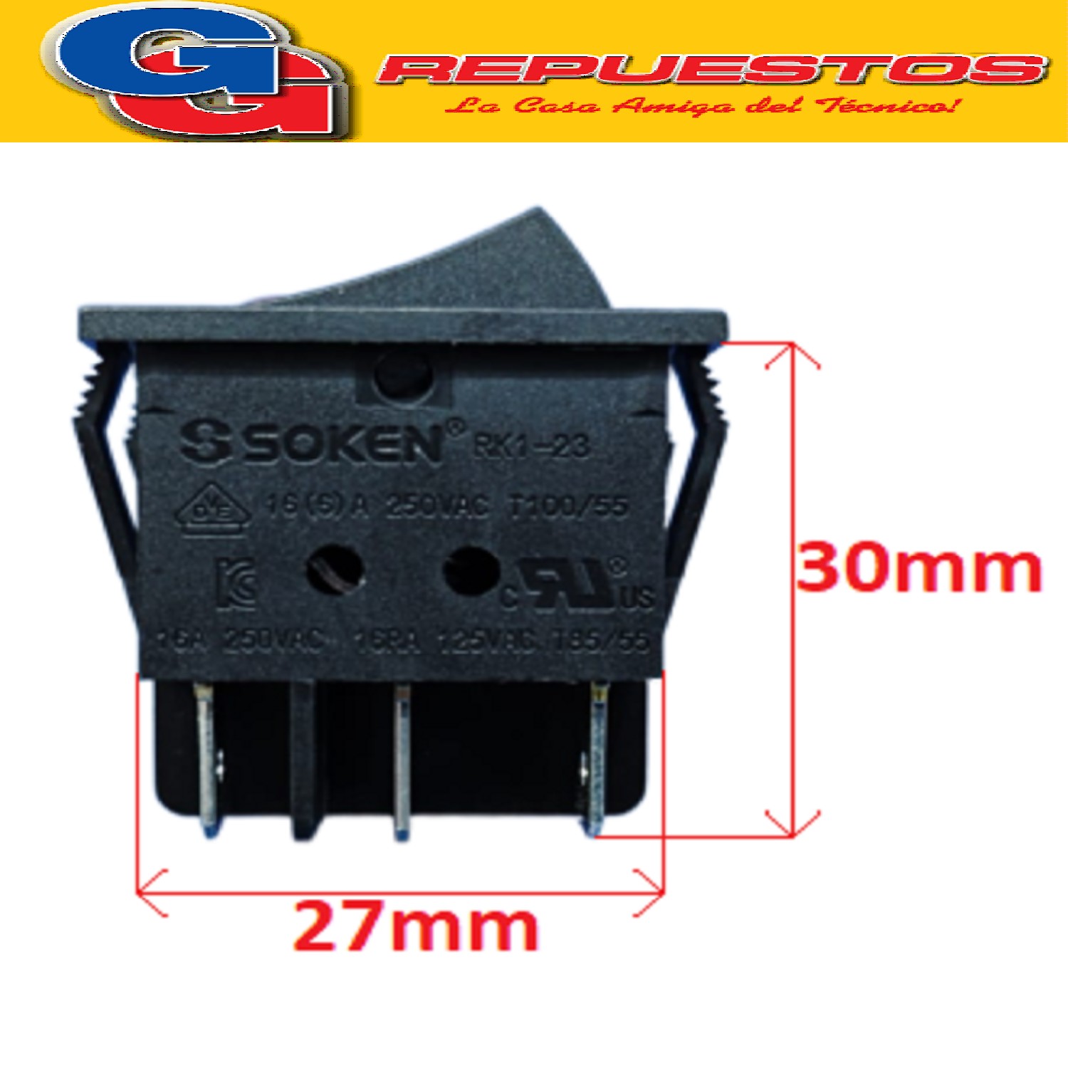 LLAVE INTERRUPTOR DOBLE CON LUZ RK1-23 PARA CONVECTOR TURBOCALEFACTOR ESTUFAS LILIANA COMPATIBLE CON LOS MODELOS CFB17 / CNN17 / CNG17 / PPV300 / TCV100 / C-DB01 / C-TH / CNWB01 / GARCN01 / PVWB02 / CNWB06 6 CONTACTOS BIPOLAR ZZCI4425