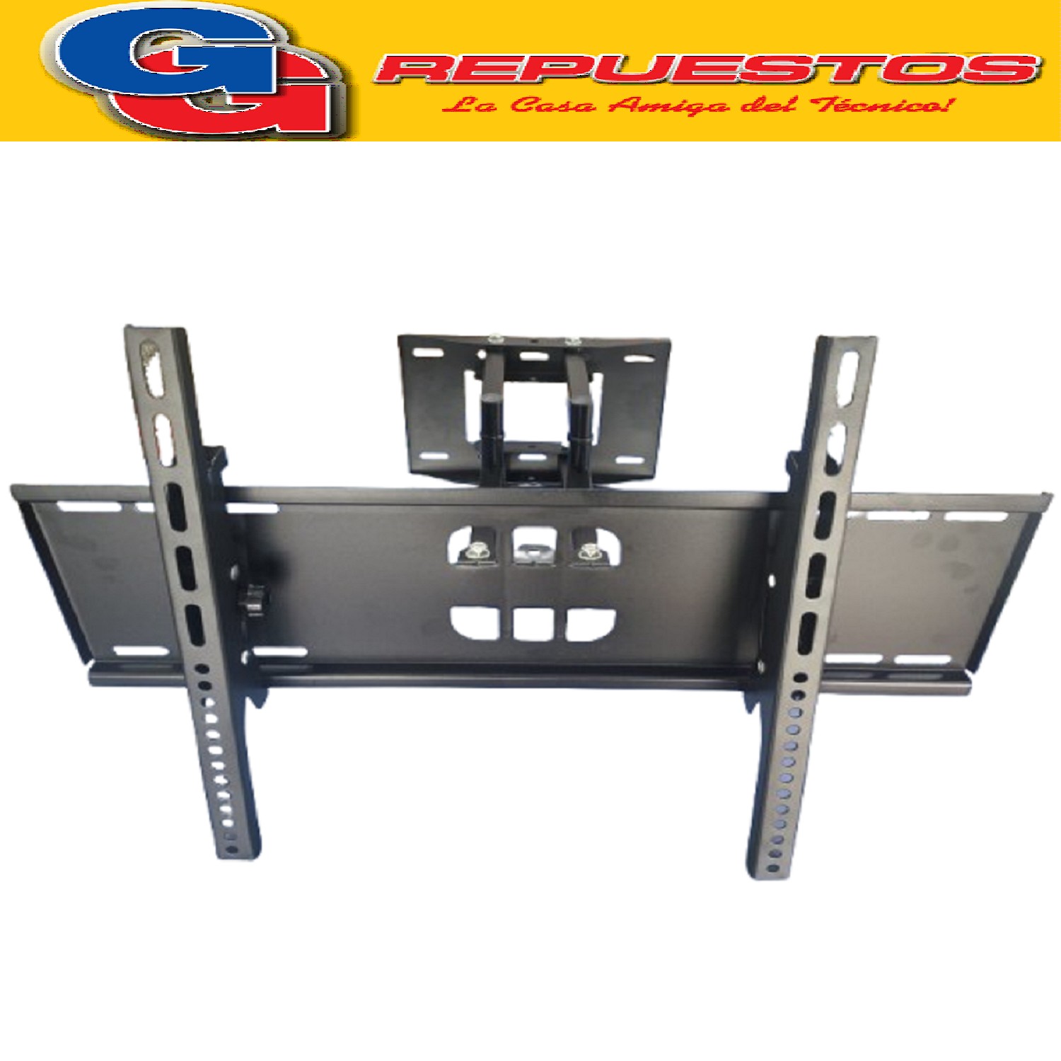SOPORTE TV LCD LED SMART 64 FM DE 42-75 PULGADAS CON BRAZO M OVIL Y  REGULABLE A 60° EN HORIZONTAL Y 15° EN VERTICAL SOPORTANDO ENTRE 35KG Y 45KG