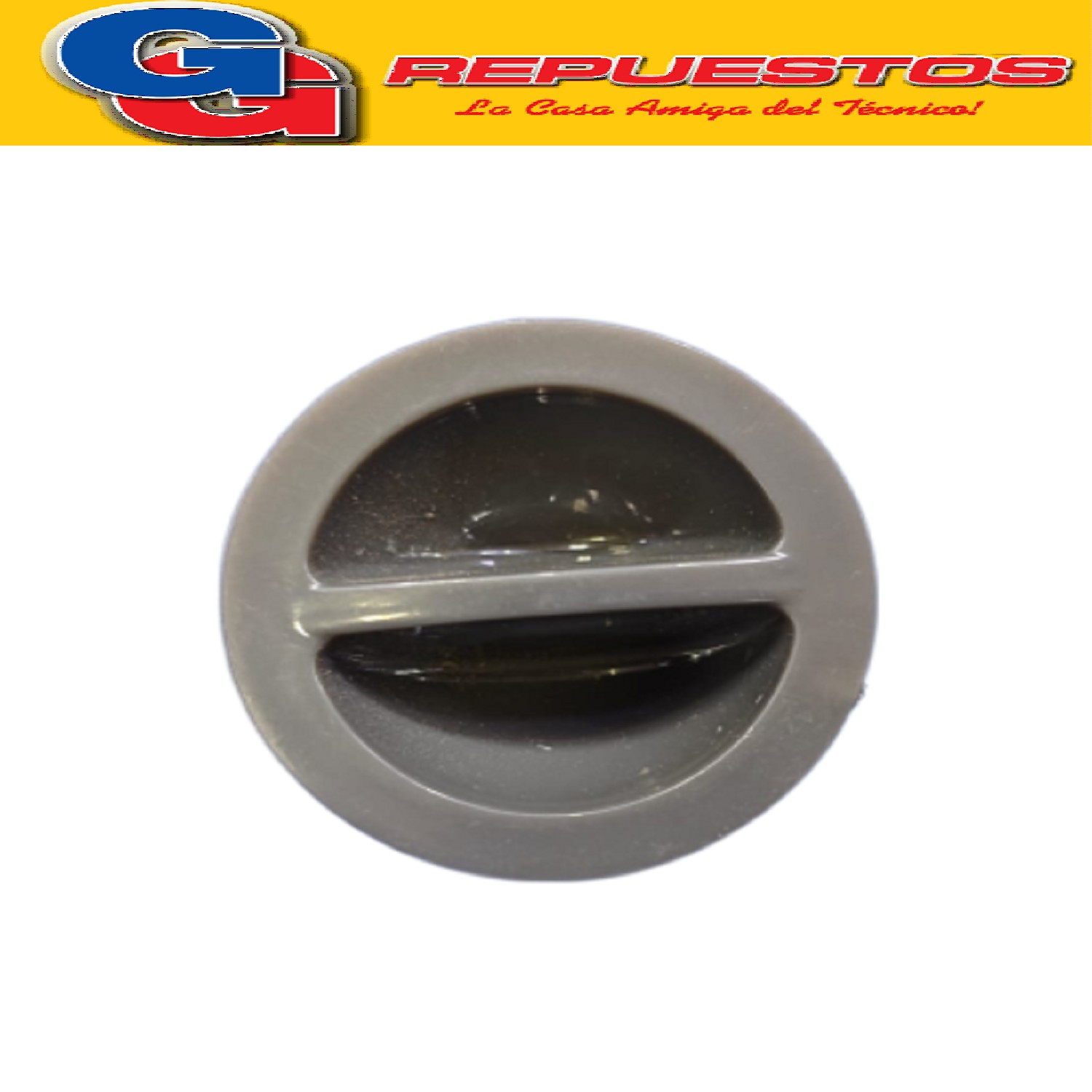 PERILLA REGULADORA POTENCIA COLOR GRIS PARA CALOVENTOR LILIANA COMPATIBLE CON LOS MODELOS CP630 / PTC550 MEDIA CAÑA EJE 6MM DIAMETRO DE LA PERILLA 41MM ALTO TOTAL DE LA PERILLA 21MM ZZCC1082