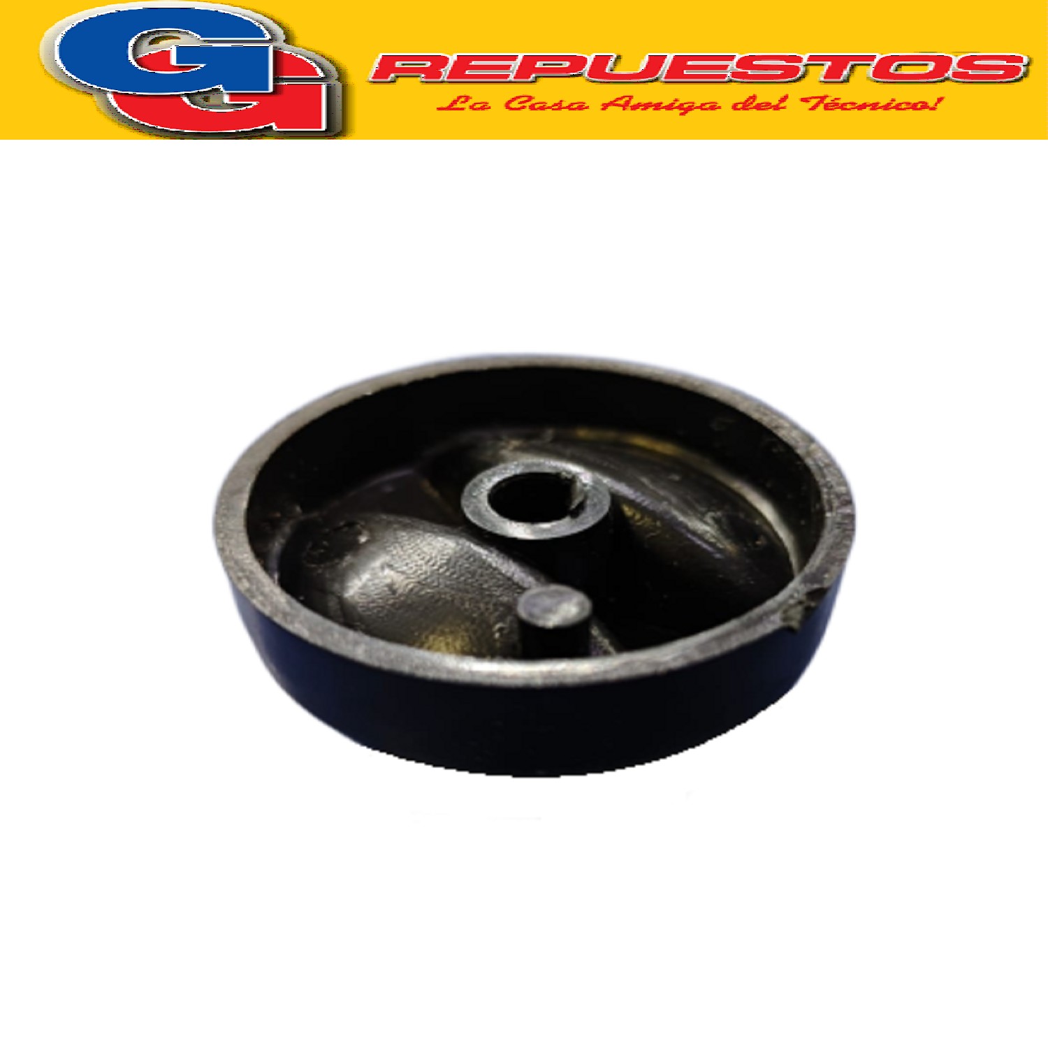 PERILLA PARA CALOVENTOR INDUSTRIAL MARCA LILIANA COMPATIBLE  CON LOS MODELOS TCV100 / CFI800 / CFI700G / CFI700A / CFI700R / CFI700V / CFI850 / CFI810 EJE 6MM MEDIA CAÑA DIAMETRO TROTAL 39MM ALTO DE LA PERILLA 10MM ZZCN1220