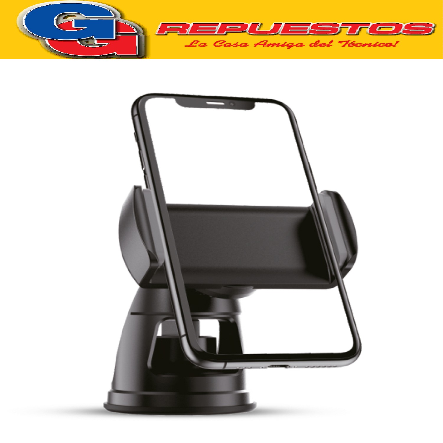 SOPORTE CELULAR UNIVERSAL PARA AUTO SOUL SOP-Q200   GIRO 360º Color Negro 2 EN 1 PARA COLOCAR EN LA TOMA DE AIRE