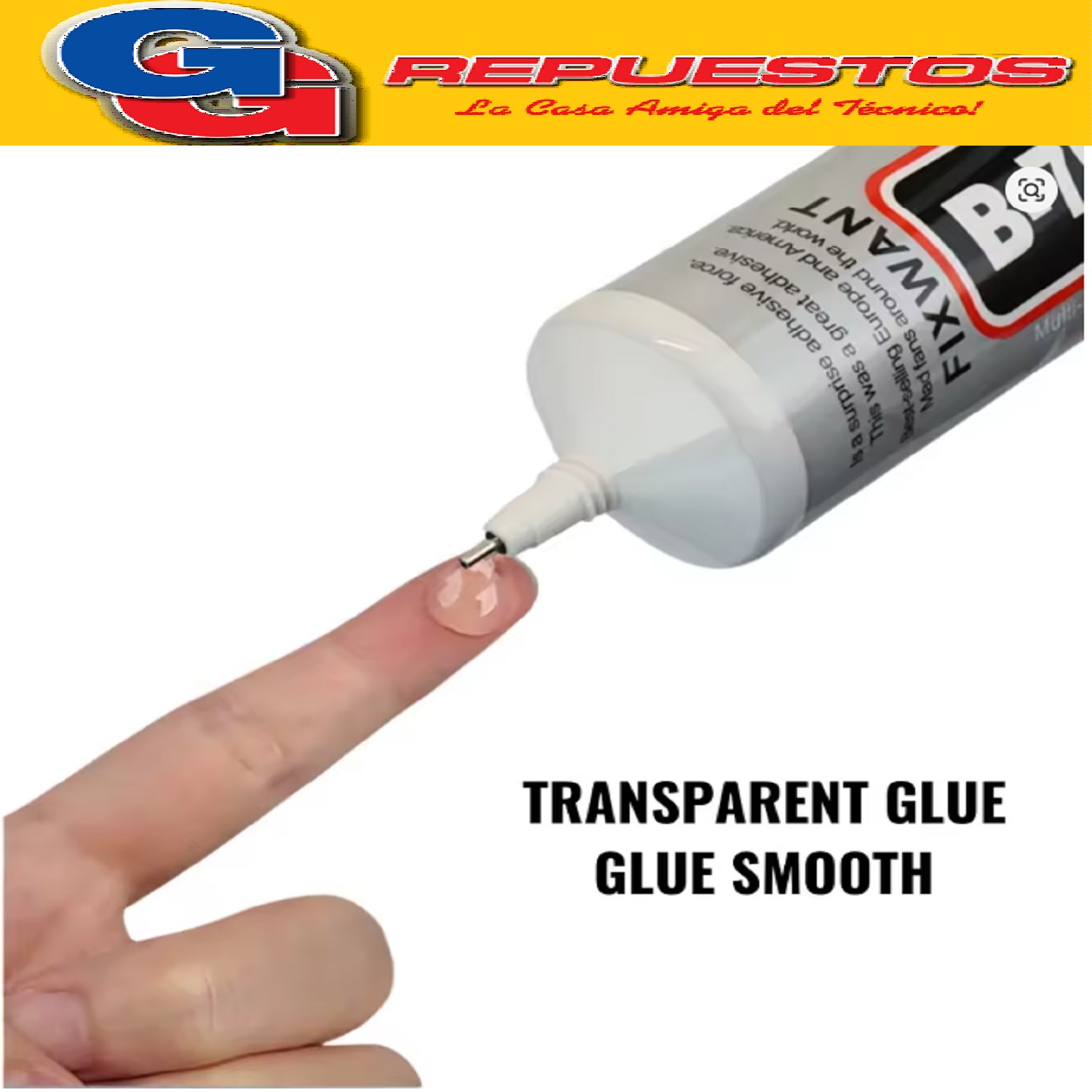 PEGAMENTO ZHANLIDA B-7000 TRANSPARENTE  15ML PARA REPARACION DE CELULARES