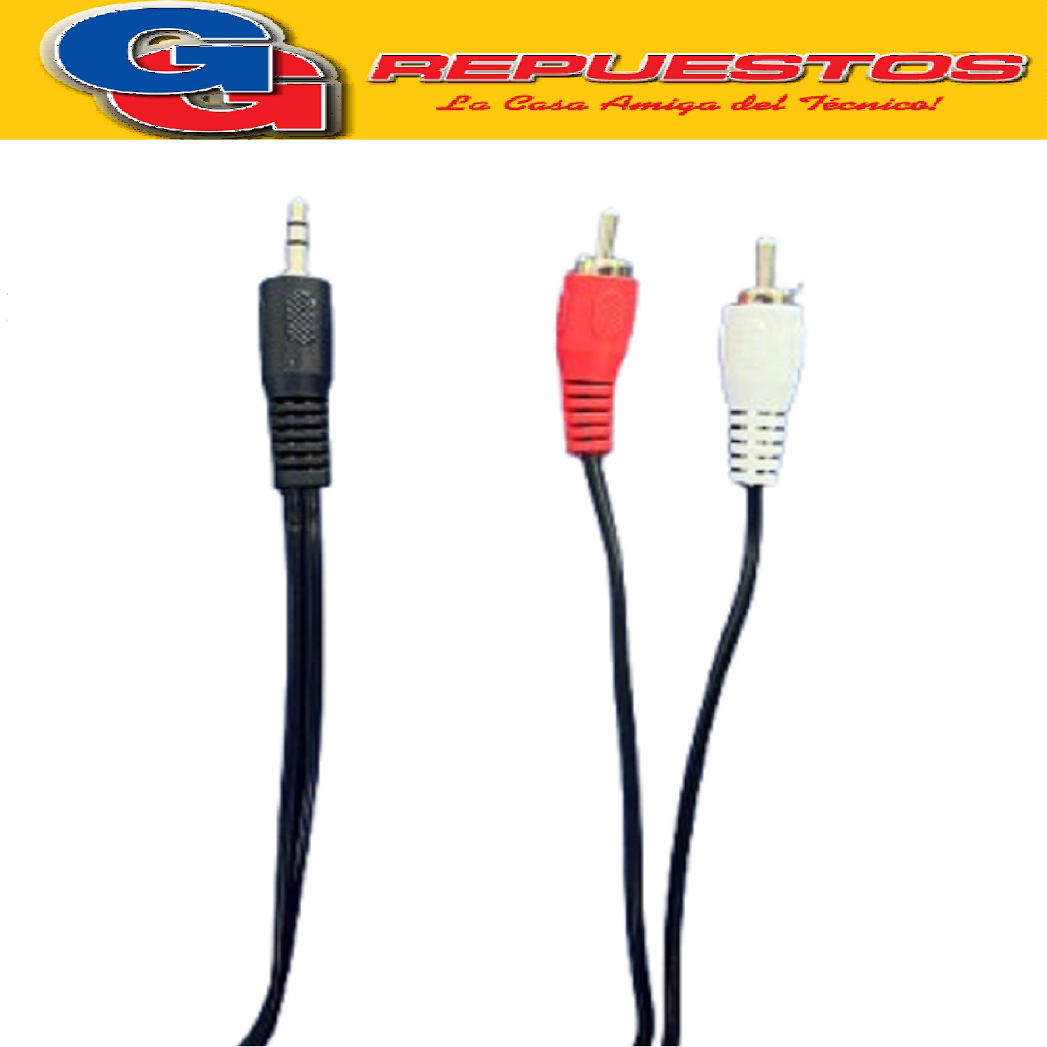 CABLE ARMADO FICHA 3.5 A RCA 1.80M