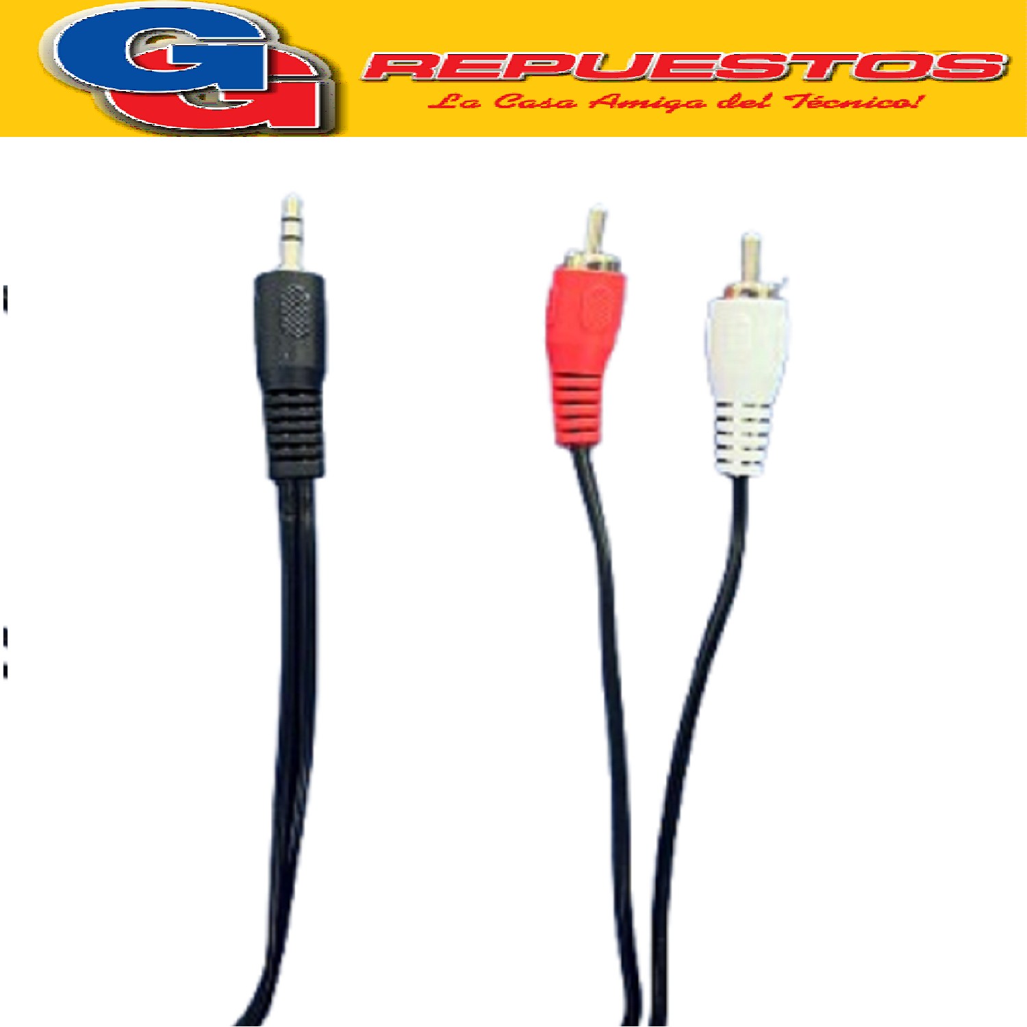 CABLE ARMADO FICHA 3.5 A RCA 1.80M