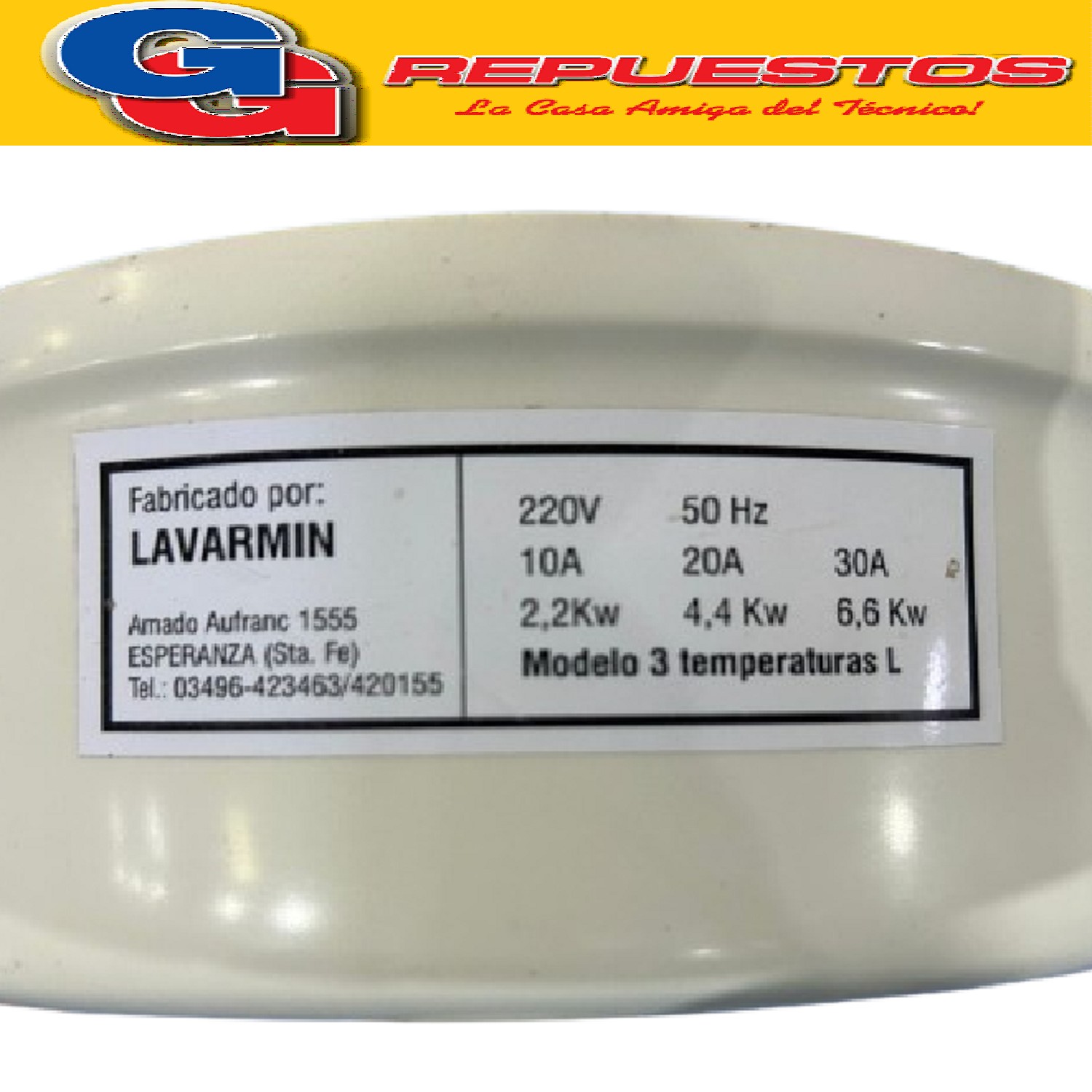 RECAMBIO DE CALEFON ELECTRICO LAVARMIN 3 TEMPERATURAS