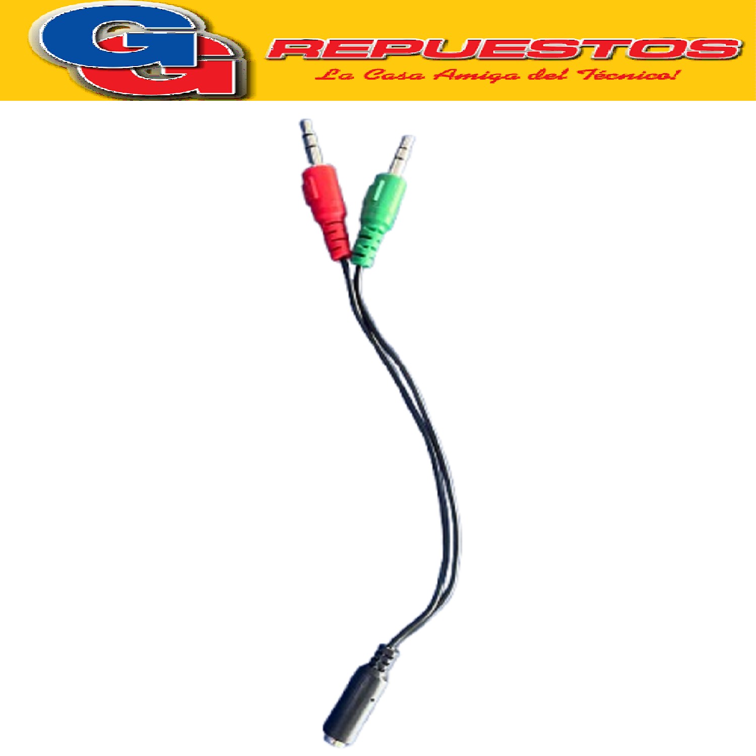 CABLE ADAPTADOR DE 3.5H X2 A MACHO 3.5