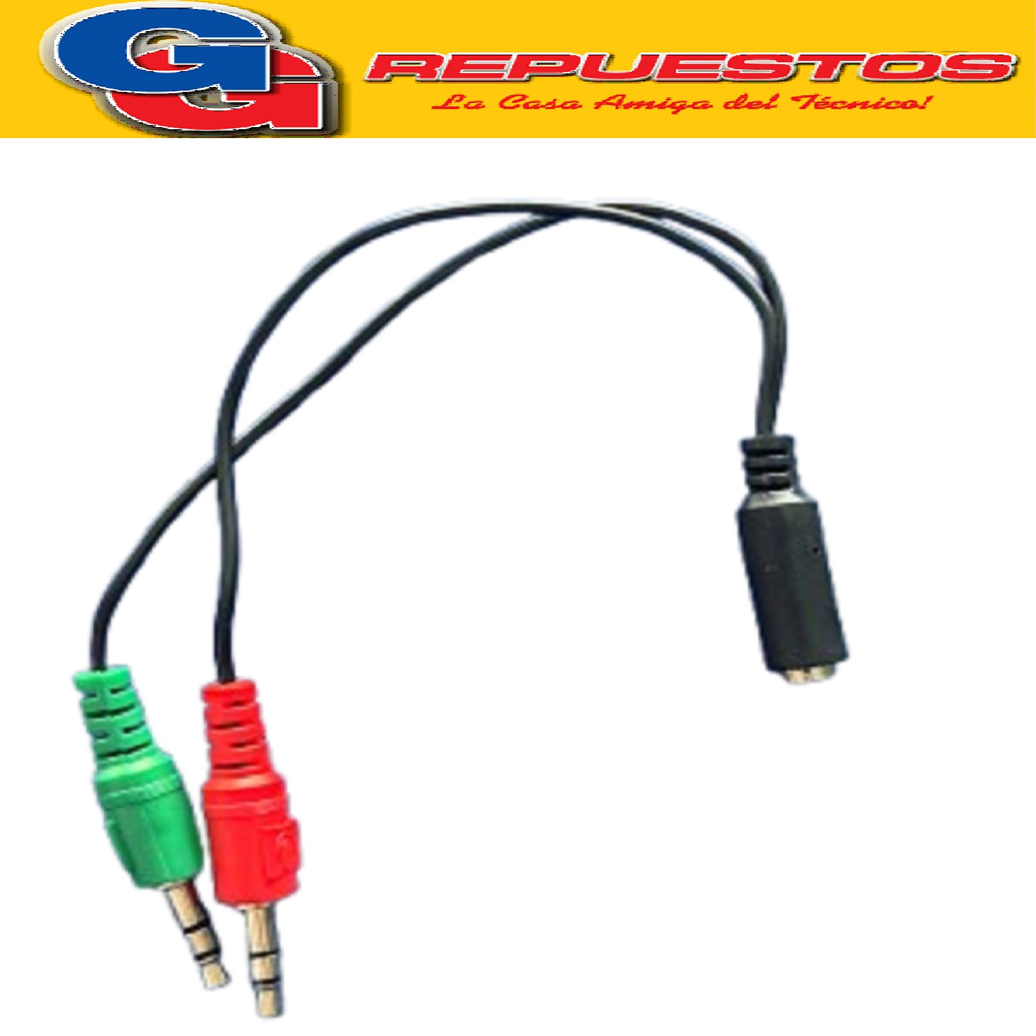 CABLE ADAPTADOR DE 3.5H X2 A MACHO 3.5