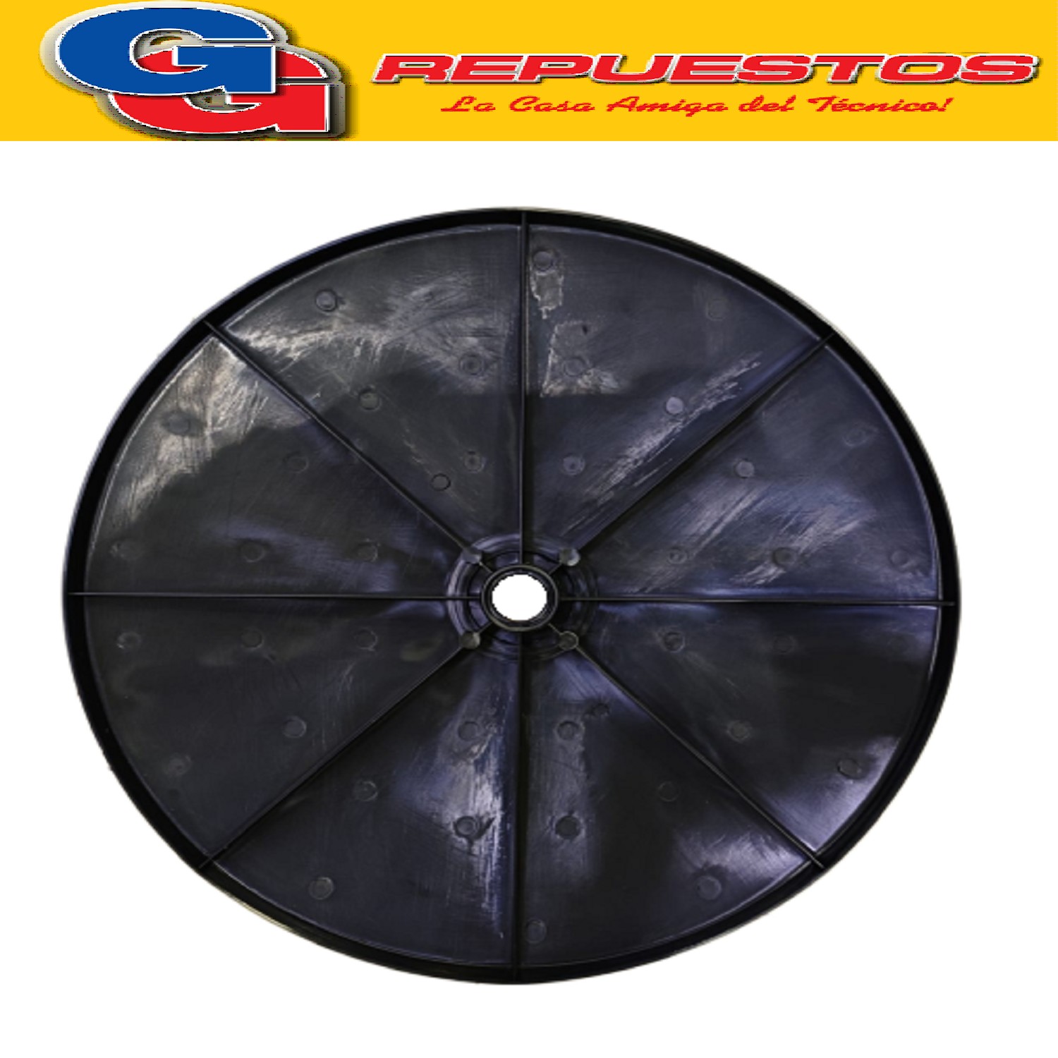 PIE BASE LISO GRANDE COLOR NEGRO PARA VENTILADOR LILIANA COMPATIBLE CON LOS MODELOS VPRN18 / VPRN20 / VPM2016 / VP20P / VPM2016CB / VPHD16G / VPHD16R / VE4080B1 / VE4080B2 / VE4081B1 / VE4081B2 / VPWB20P / VPWB18P / VPWB18K / VPWB18M / BO18PPN / BO18PMA / VOP18 / VOPC18 / VNOP18 / VPE18 / VPRC18 / VP1814 / VPRN18 / VPTC18 ALTO TOTAL 6,5CM ZZVP1750