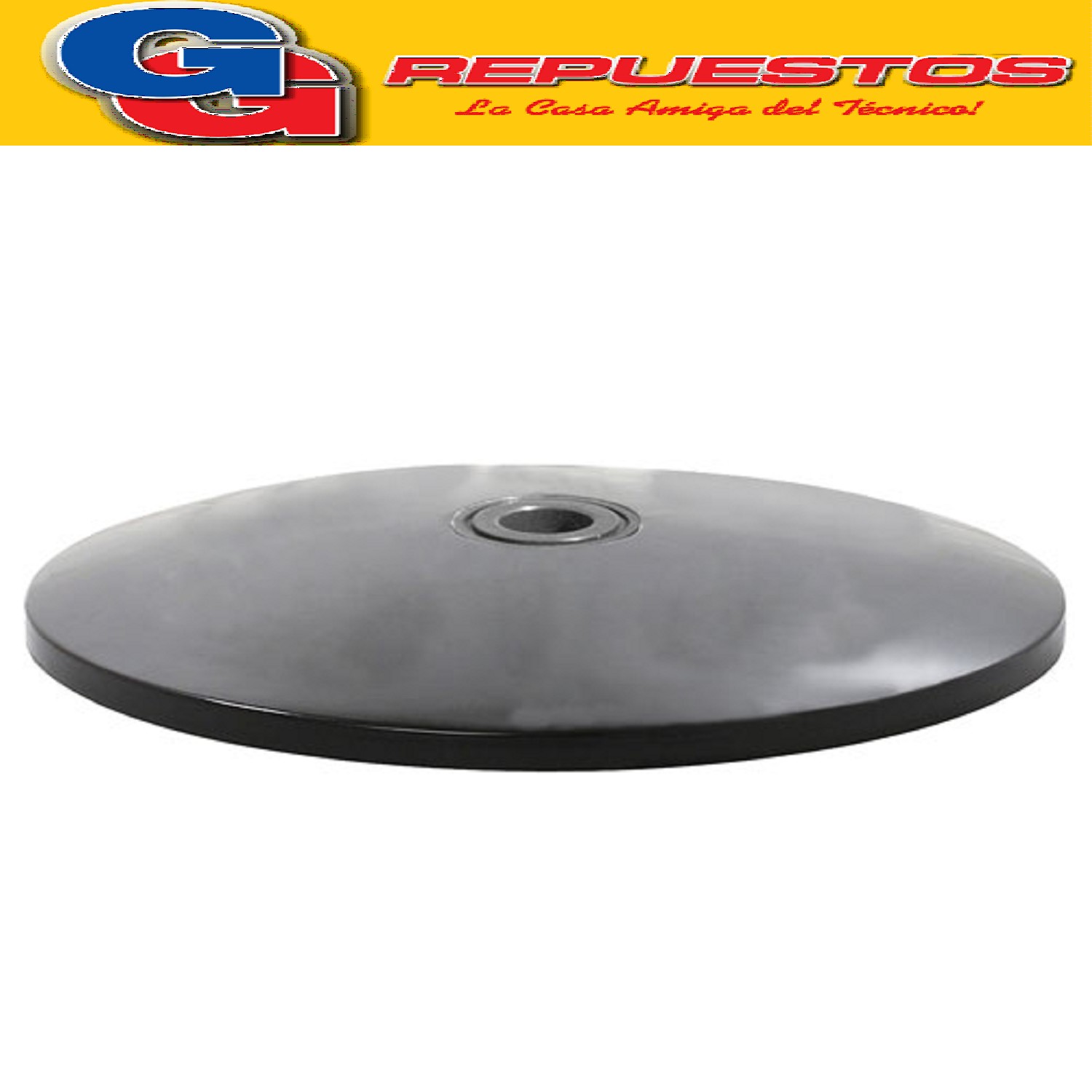 PIE BASE LISO GRANDE COLOR NEGRO PARA VENTILADOR LILIANA COMPATIBLE CON LOS MODELOS VPRN18 / VPRN20 / VPM2016 / VP20P / VPM2016CB / VPHD16G / VPHD16R / VE4080B1 / VE4080B2 / VE4081B1 / VE4081B2 / VPWB20P / VPWB18P / VPWB18K / VPWB18M / BO18PPN / BO18PMA / VOP18 / VOPC18 / VNOP18 / VPE18 / VPRC18 / VP1814 / VPRN18 / VPTC18 ALTO TOTAL 6,5CM ZZVP1750