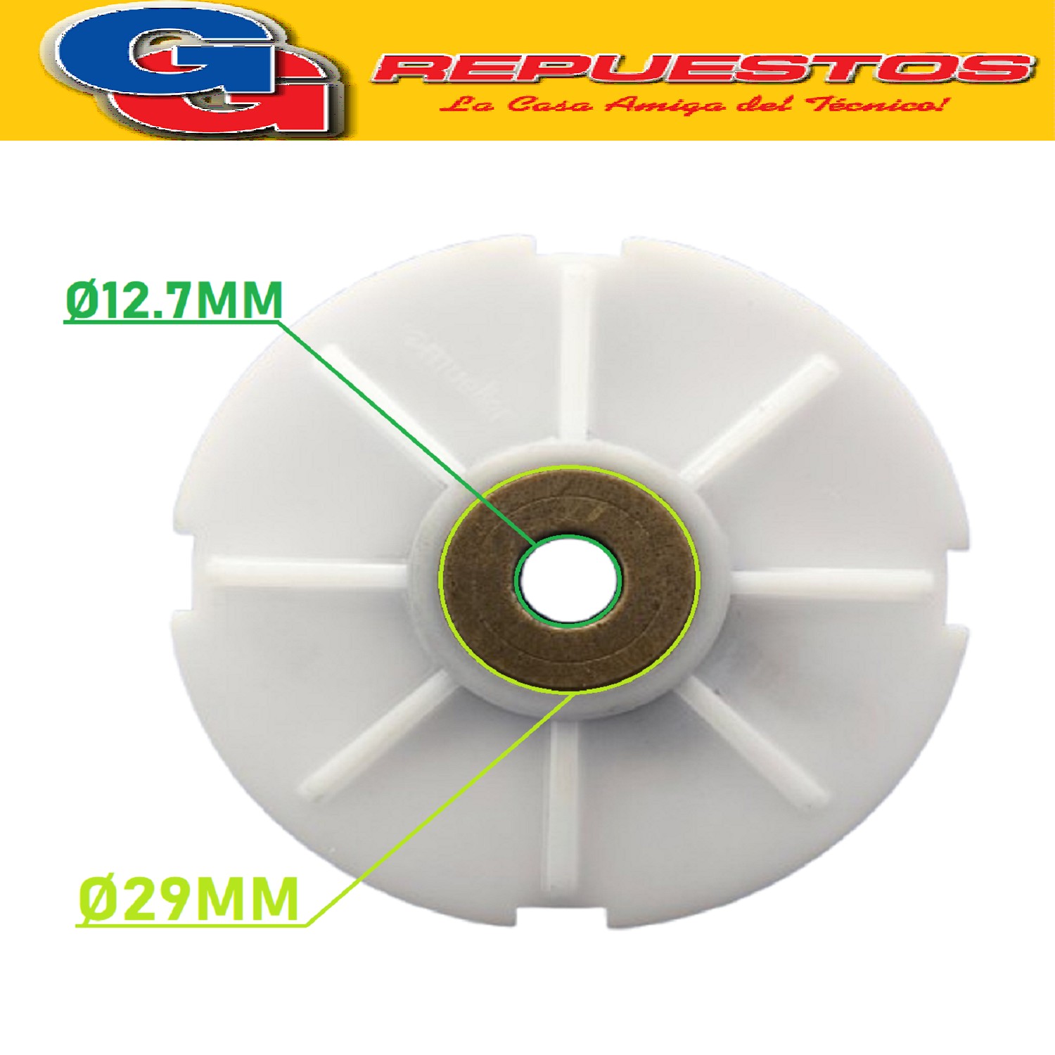 BUJE CON BRIDA CENTRAL DE LAVARROPAS PARA PHILCO PHSS010BM - TAMBIEN COMPRATIBLE CON ATMA-SIAM-MIDEA PHSS080B