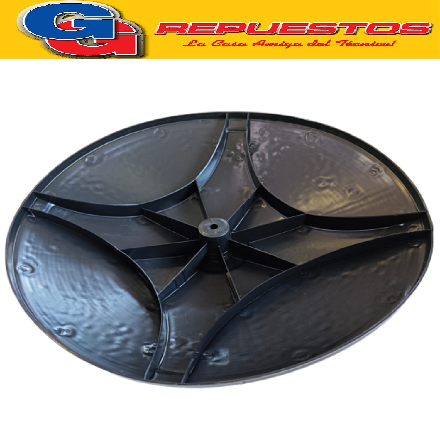 BASE BARRAL CON RELIEVE 4 PUNTAS PARA VENTILADOR INDUSTRIAL  COLOR NEGRO DE PLASTICO LILIANA COMPATIBLE CON LOS MODELOS VPHP24 / VPCX32 / VPI32 / DBPIE32 / VP25M / VPI32CB / VP25MCB DIAMETRO TOTAL 56.5CM DIAMETRO CALSE BARRAL 42MM ALTO TOTAL 12CM ZZVP1453