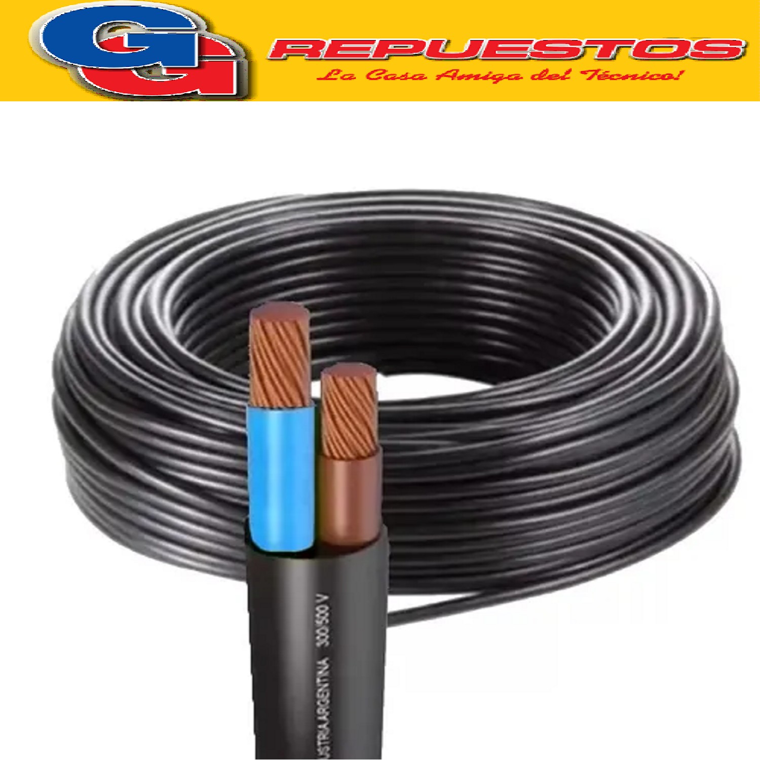 CABLE TPR TIPO TALLER 2 X 1.50 POR METRO DOBLE ENVAINADO   E CONOMICO