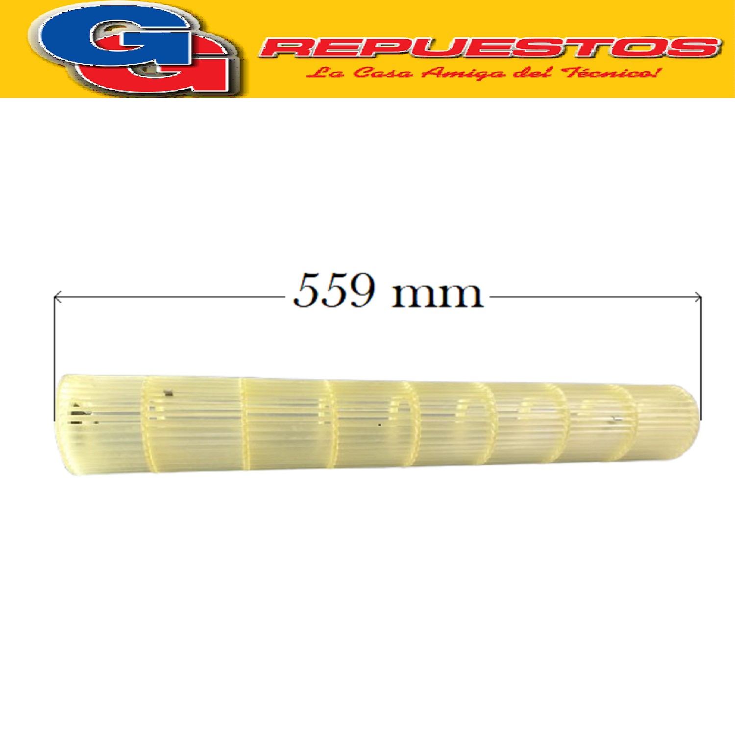 TURBINA EVAPORADOR AIRE SPLIT DIAMETRO 9.2CM LARGO 55.9CM BU JE INTERNO (1466013)