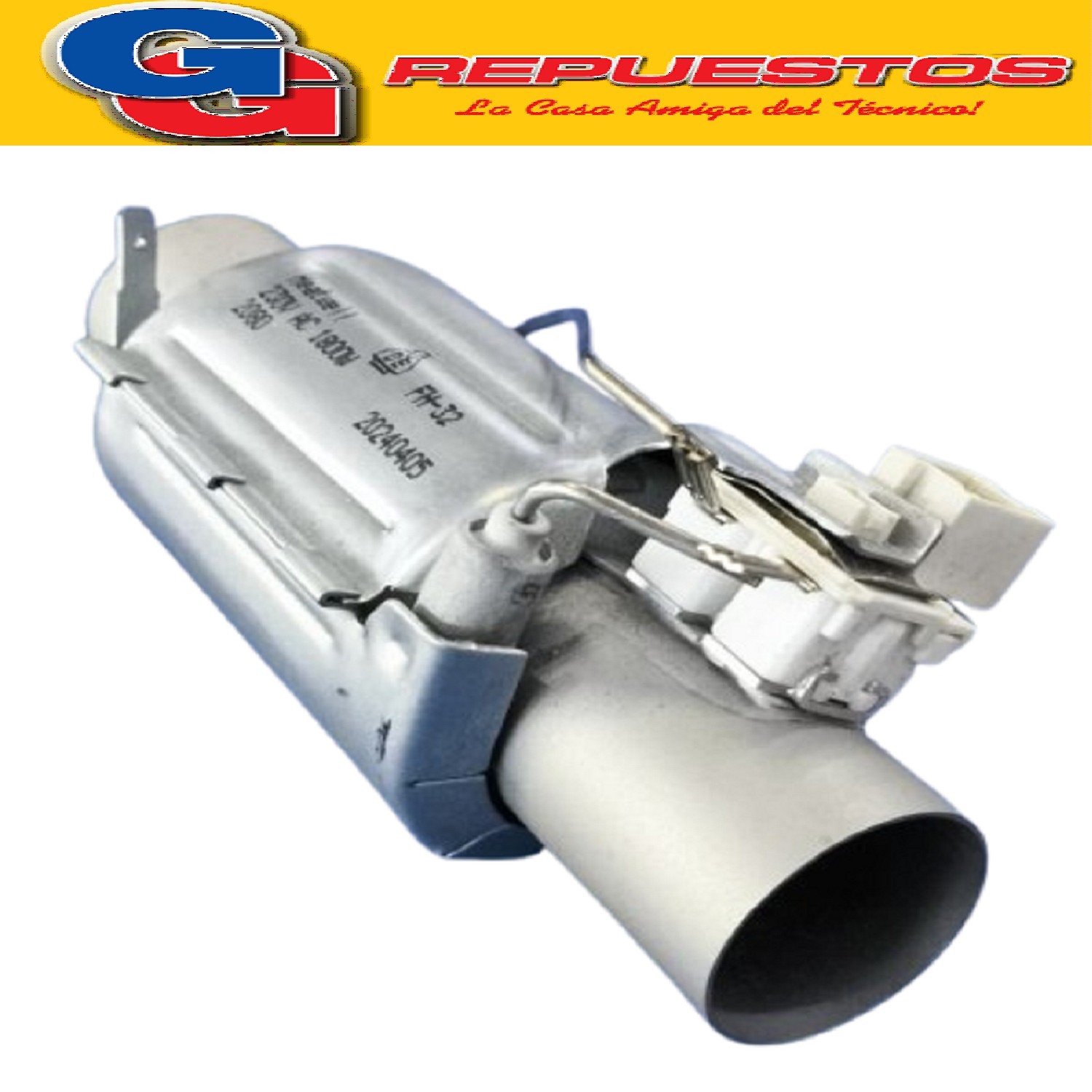 RESISTENCIA TUBULAR  Ø32mm EXTERIOR LAVAVAJILLA SMEG-ARCELIK -BEKO-WHIRLPOOL WLF1Watt 1800 Volt 230V Diametro EXTERIOR TUBO: 32mm
326077140 (WHIRLPOOL ARG.) RESISTENCIA 220V WLB/R12E WLF12AB-WLF12AI-WLF12AN 326073345 (WHIRLPOOL ARG.) RESISTENCIA LB/WLR12A RX 326077140 WLB12A-WLR12A C00312589 (INDESIT) CALEFACTOR 481290508659 (WHIRLPOOL) C00373928 (INDESIT) 481290508537 (WHIRLPOOL) 1888150100 1888130100 1888130200 (BEKO) 1330058080 1993525 (FRANKE) 806890548 806890547 (SMEG) 32031878 (VESTEL)
