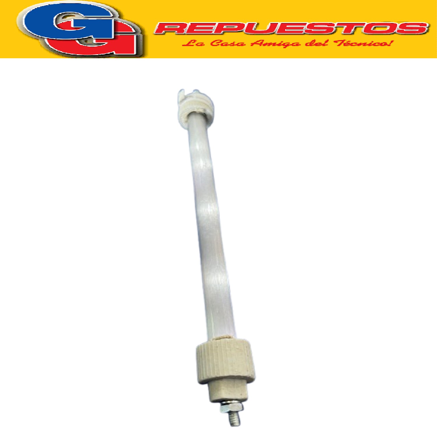 TUBO CUARZO 15.5CM 400W 220V CON TORNILLO PARA ESTUFA