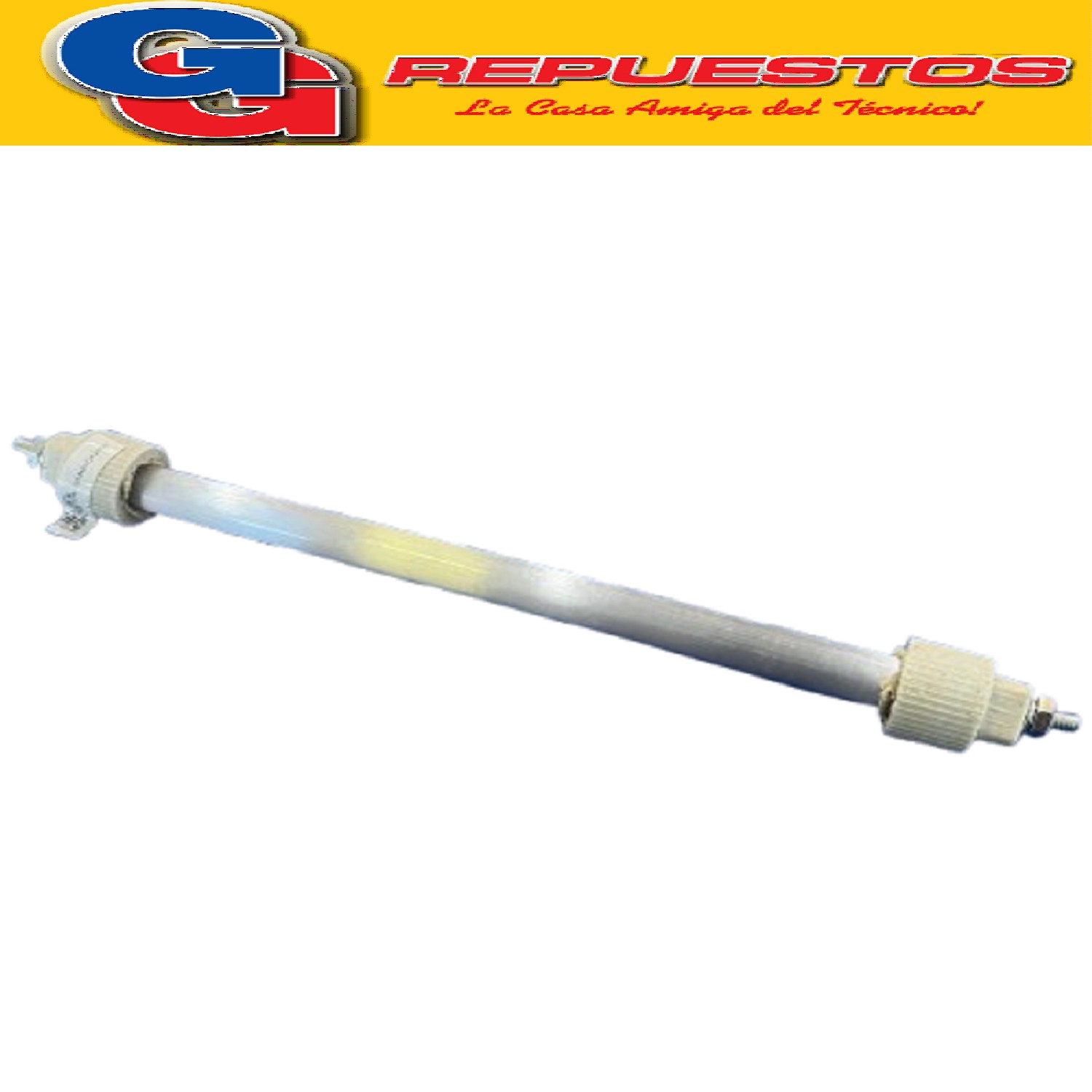 TUBO CUARZO 15.5CM 400W 220V CON TORNILLO PARA ESTUFA