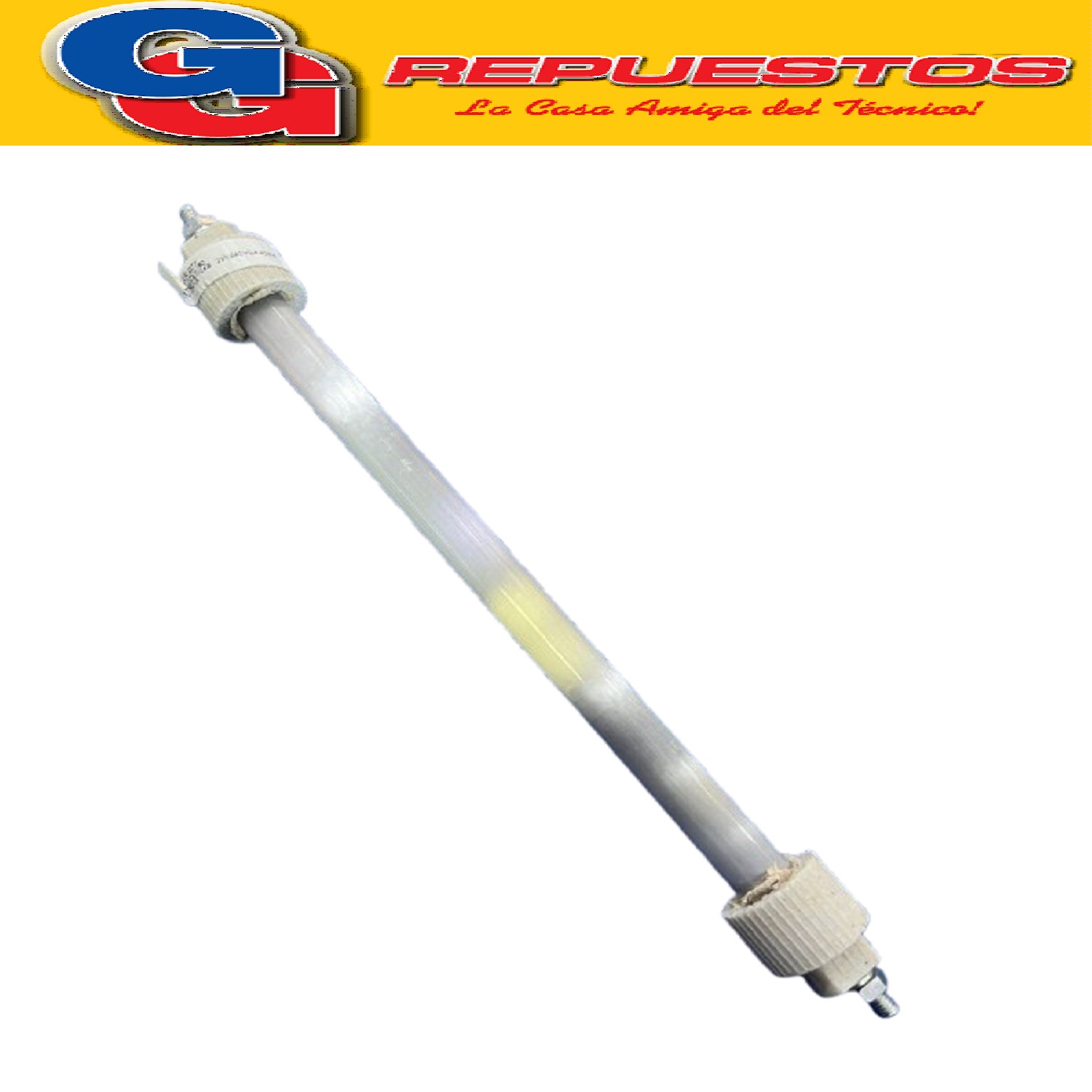 TUBO CUARZO 15.5CM 400W 220V CON TORNILLO PARA ESTUFA