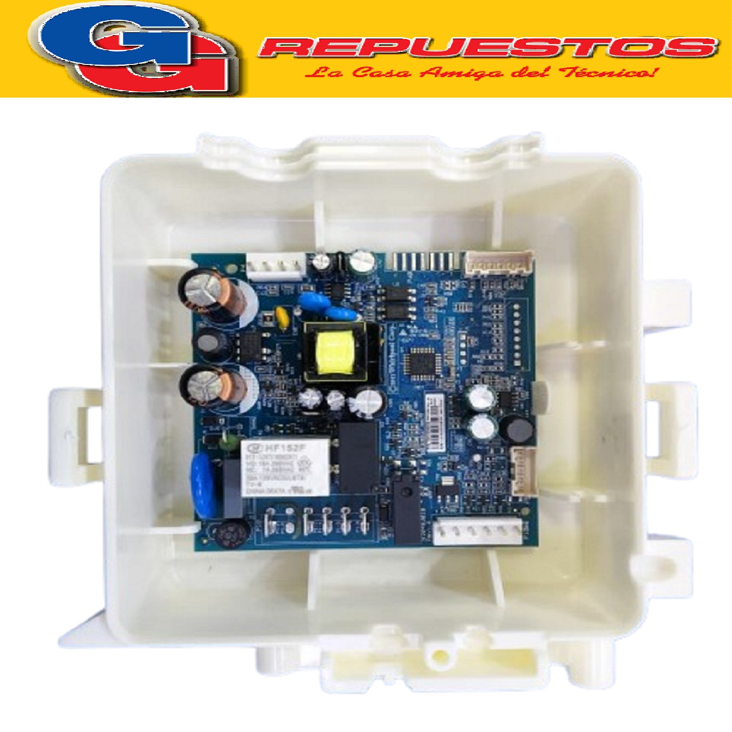 PLAQUETA ELECTRONICA DE POTENCIA WHIRLPOOL WRE54X1-WRE54D1 - WRE54K1-WRE54N1 (PLACA NVA
NEO/HULK ORIGINAL) W10586927 (WHIRLPOOL) PLACA DE CONTROL WRE54D1/N1/K1 BIVOLT / WRE54D1-WRE54K1-WRE54N1-WRE54X1 - W10448008 (WHIRLPOOL) CONTROL ELE RX W10830020+W10637321WRE54& / WRE54D1-WRE54K1-WRE54N1-WRE54X1