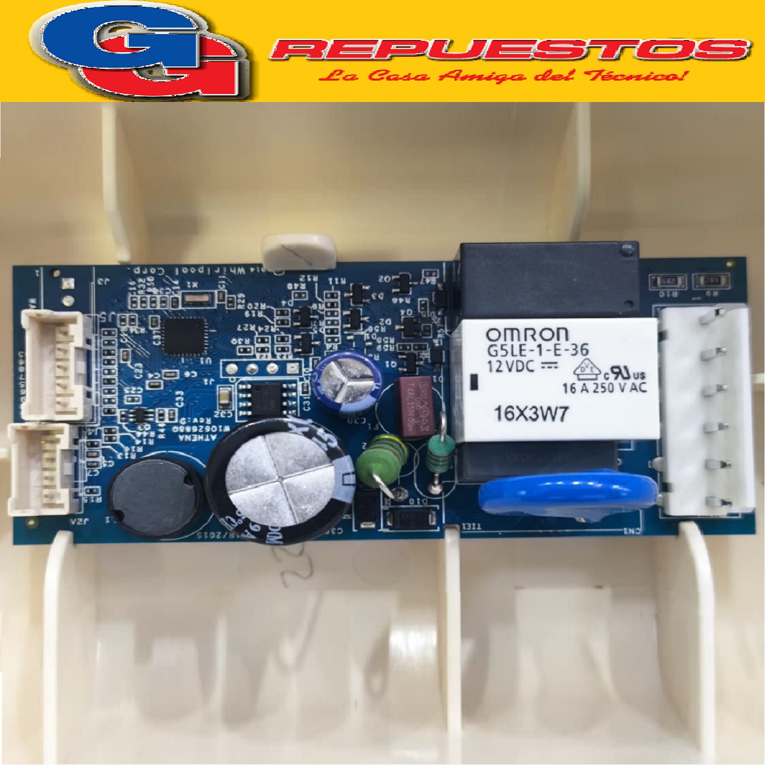 PLAQUETA DE POTENCIA PARA HELADERA WHIRLPOOL WRM54AB W112403 4 (WHIRLPOOL ARG.) PLACA DE CONTROLE ATHENA WRM54 AB/AK w11240384 sw1124038424080112104802
