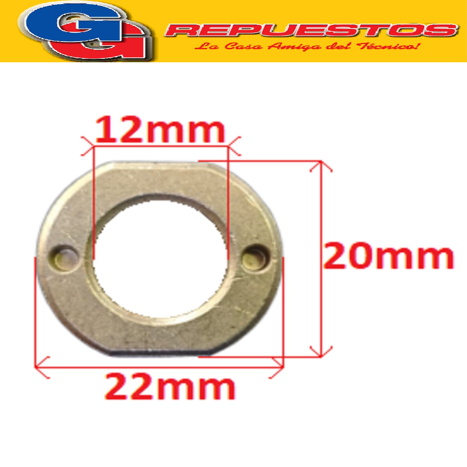BUJE PARA POLEA DE LUSTRASPIRADORA ENCERADORA LILIANA VARIAS MARCAS DIAMETRO DEL INTERIOR 12MM
