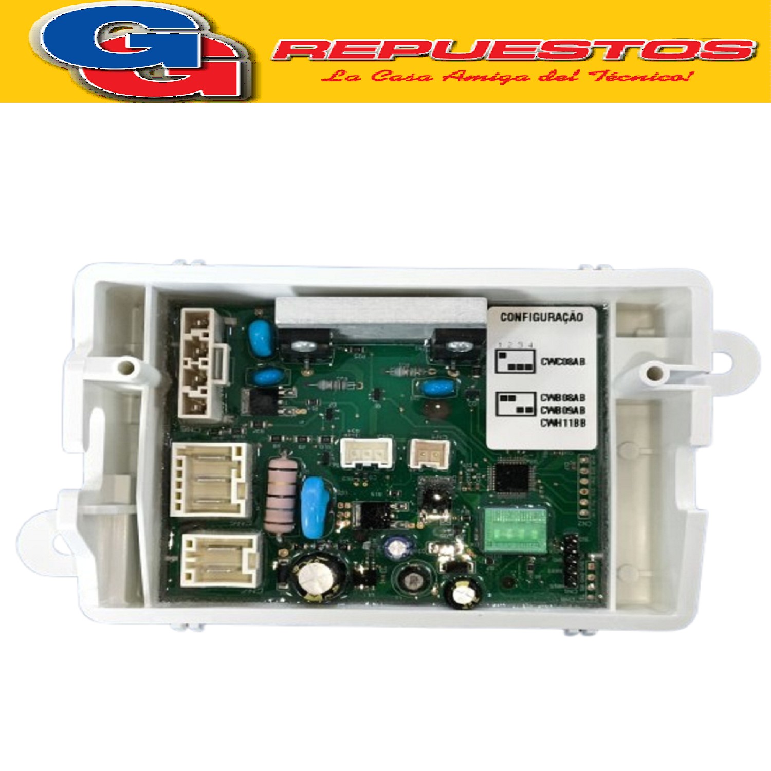 PLAQUETA DE POTENCIA LAVARROPAS ESLABON DE LUJO BRASIL VA01  EWH07ABDIM AQUA 1.5 ADAPTABLE 11449575 (WHIRLPOOL) PLACA DE POTENCIA CONJUNTO W10723050 (WHIRLPOOL) CARCAZA PLASTICA. EMICOL Made in Brasil (72640510000)
Adaptable a: CONJUNTO PCB AQUAMAN 152X Janil China
220V 60Hz H0100A240790079G4 7908250206162
