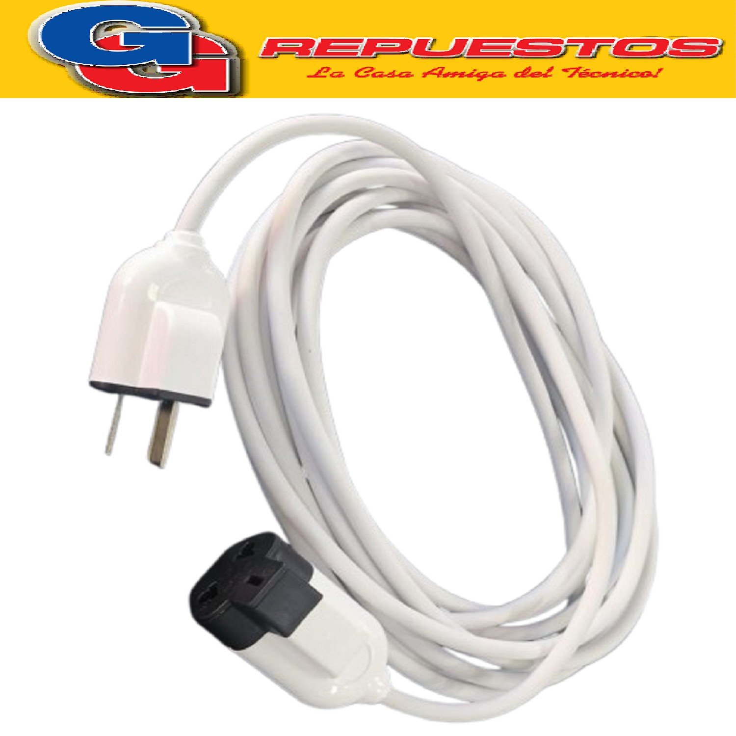 ALARGUE PROLONGADOR MACHO/HEMBRA CABLE REFORZADO 3MTS DE 3 X 0.75MM