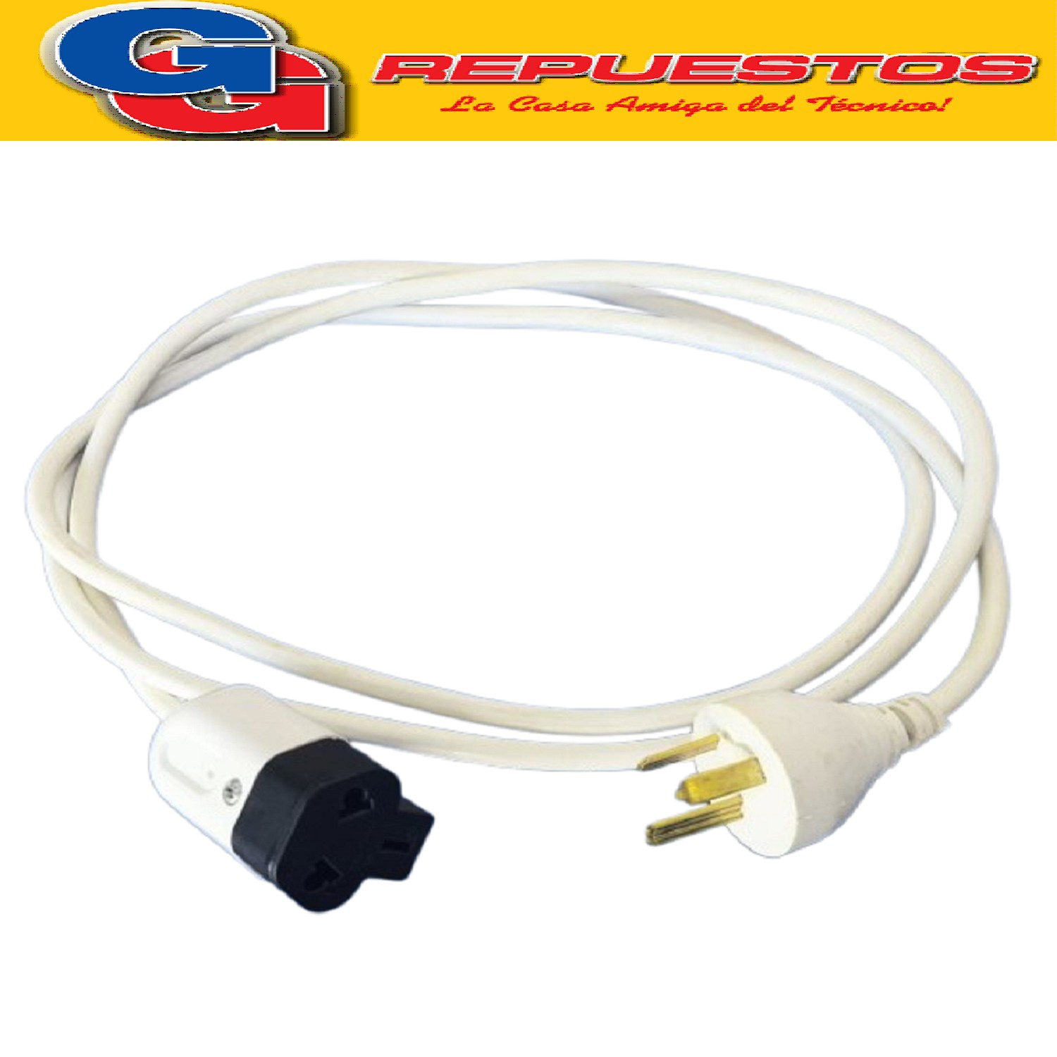 ALARGUE PROLONGADOR MACHO/HEMBRA CABLE REFORZADO 1.5 MTS DE  3X0.75MM