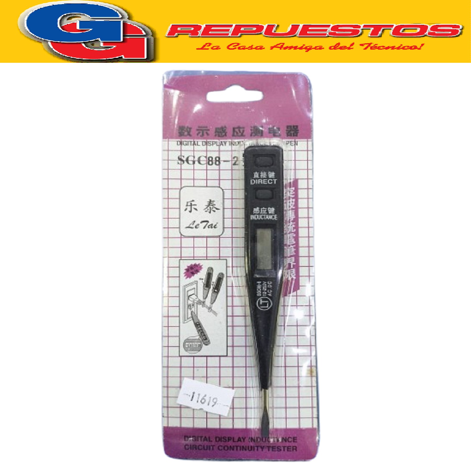 BUSCAPOLO DIGITAL MEDIDOR DE VOLTAJE 220V