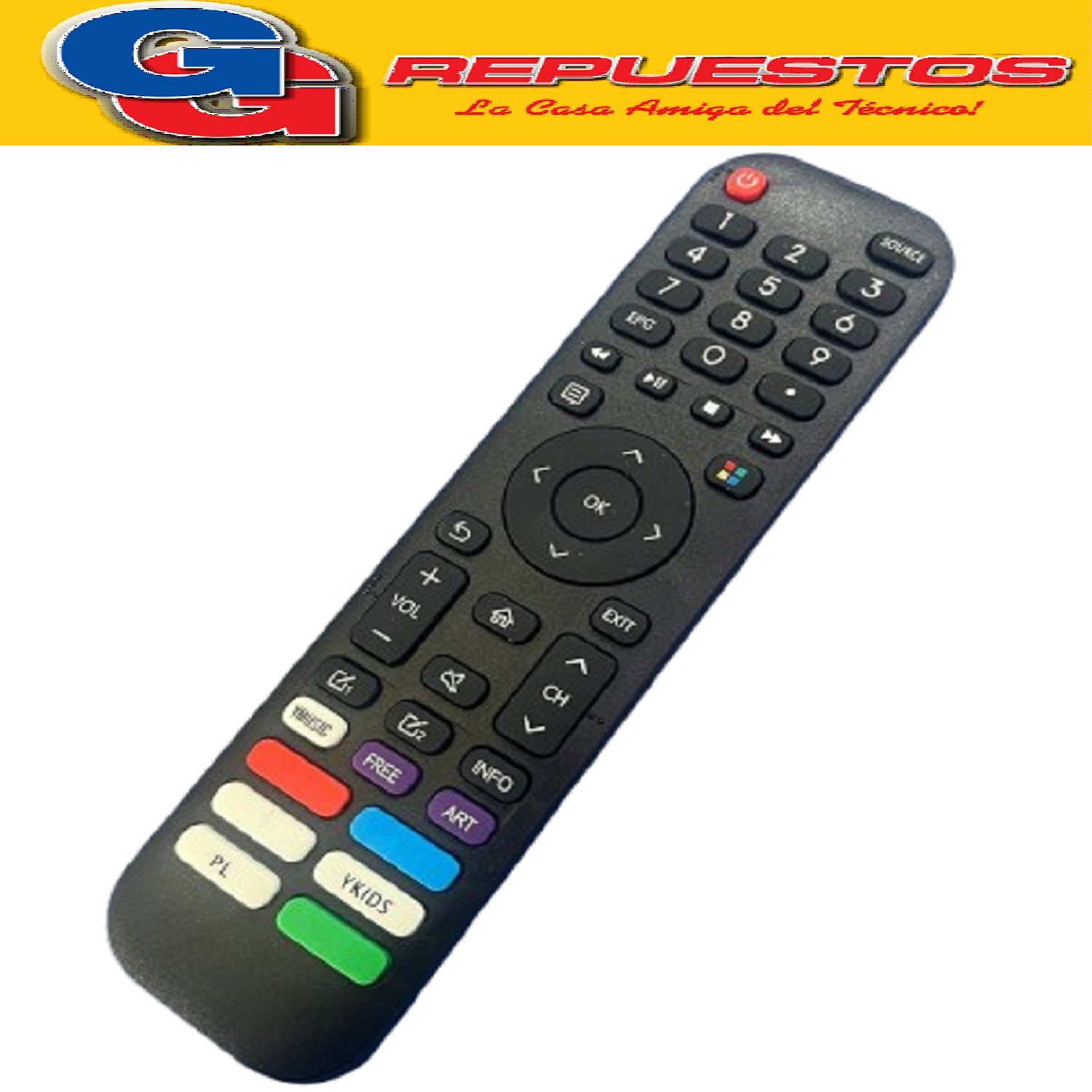 CONTROL REMOTO COMPATIBLE CON HISENSE-NOBLEX -SENSEI-PHILCO