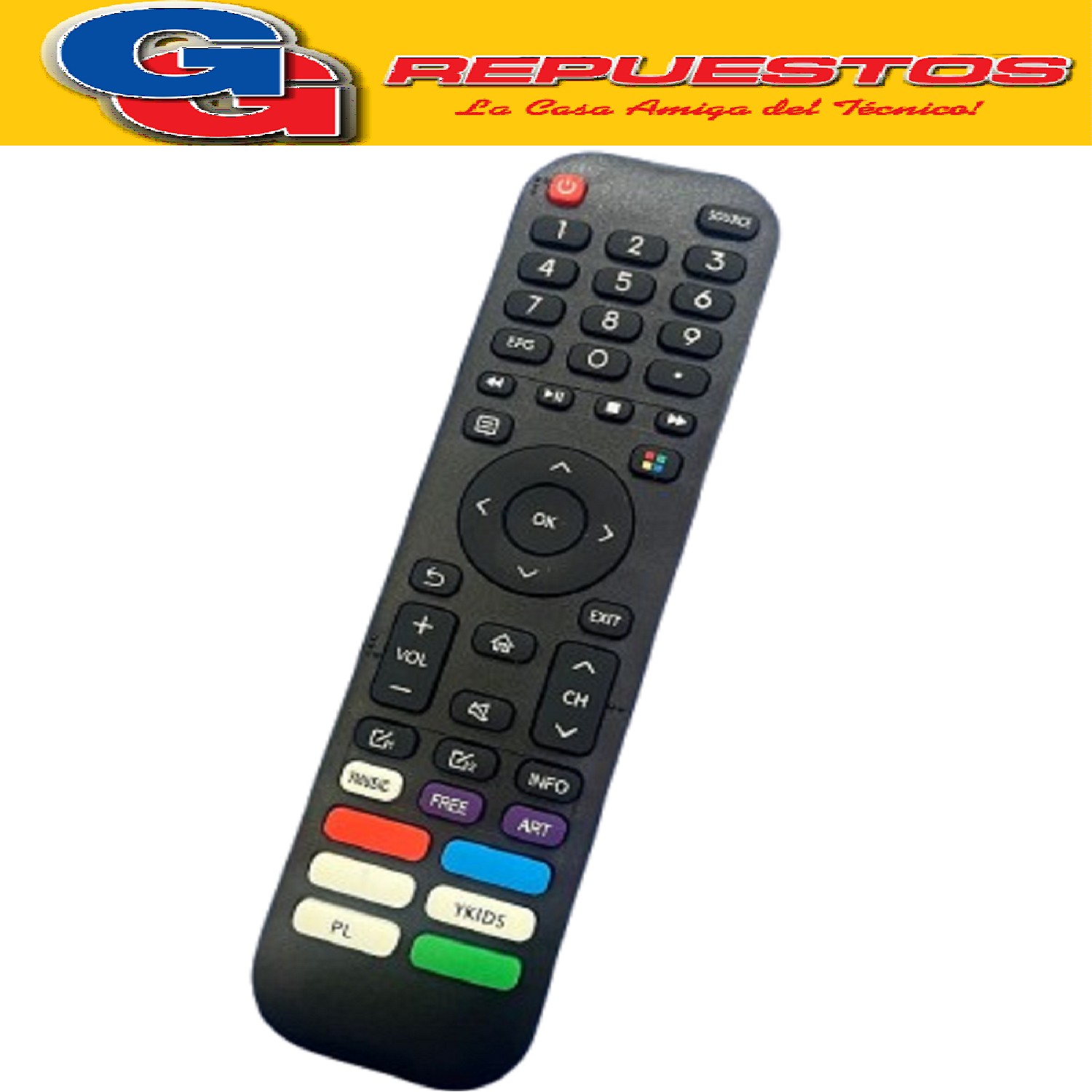 CONTROL REMOTO COMPATIBLE CON HISENSE-NOBLEX -SENSEI-PHILCO