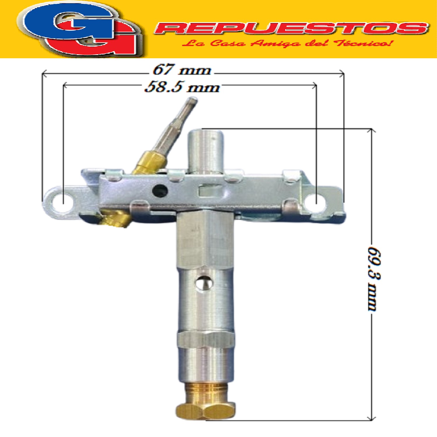 CABEZEZA PILOTO CALEFON BIGAS CABOSCH CON TERMOCUPLA 400M 9X 1  SIN BUJIA SIN CABLE