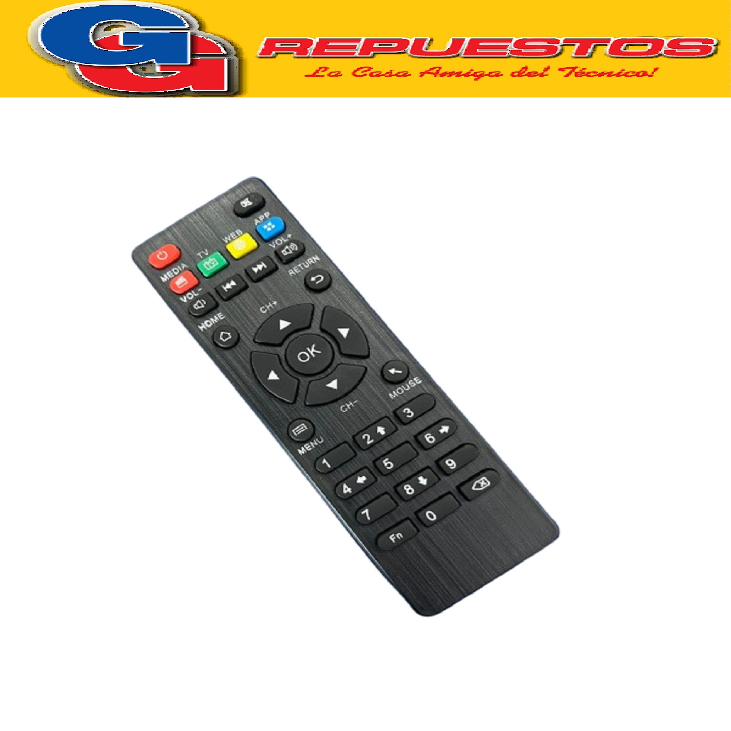 CONTROL REMOTO COMPATIBLE CON TV BOX CON BOTON MUTE