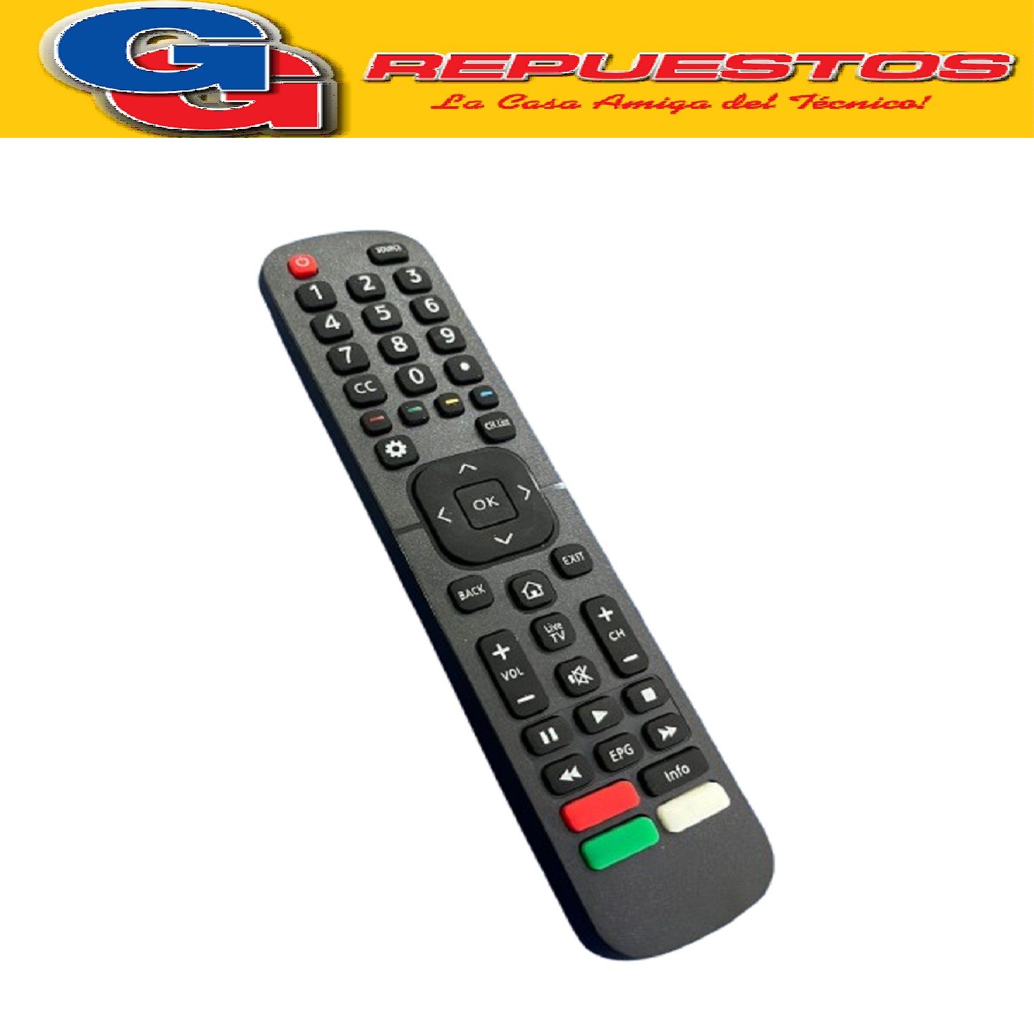 CONTROL REMOTO COMPATIBLE CON SMART HISENCE